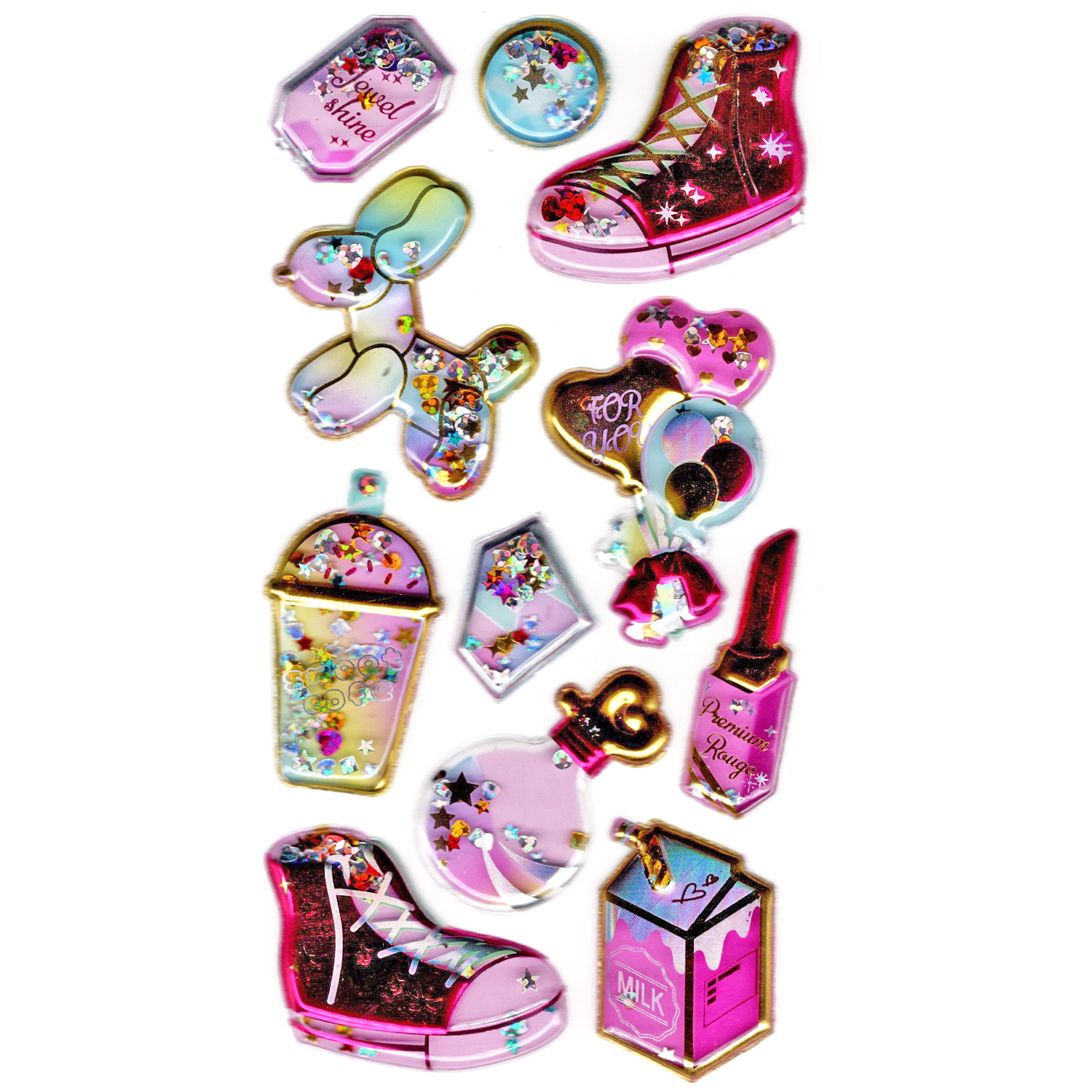 Sticker Kabartmalı Stiker Defter, Planlayıcı Etiket (pullu-802) -
