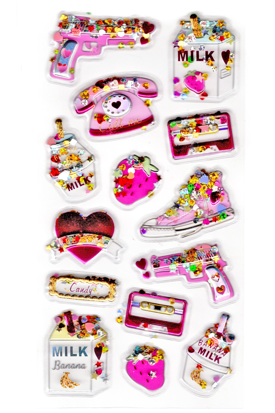 Sticker Kabartmalı Stiker Defter, Planlayıcı Etiket (pullu-807) -