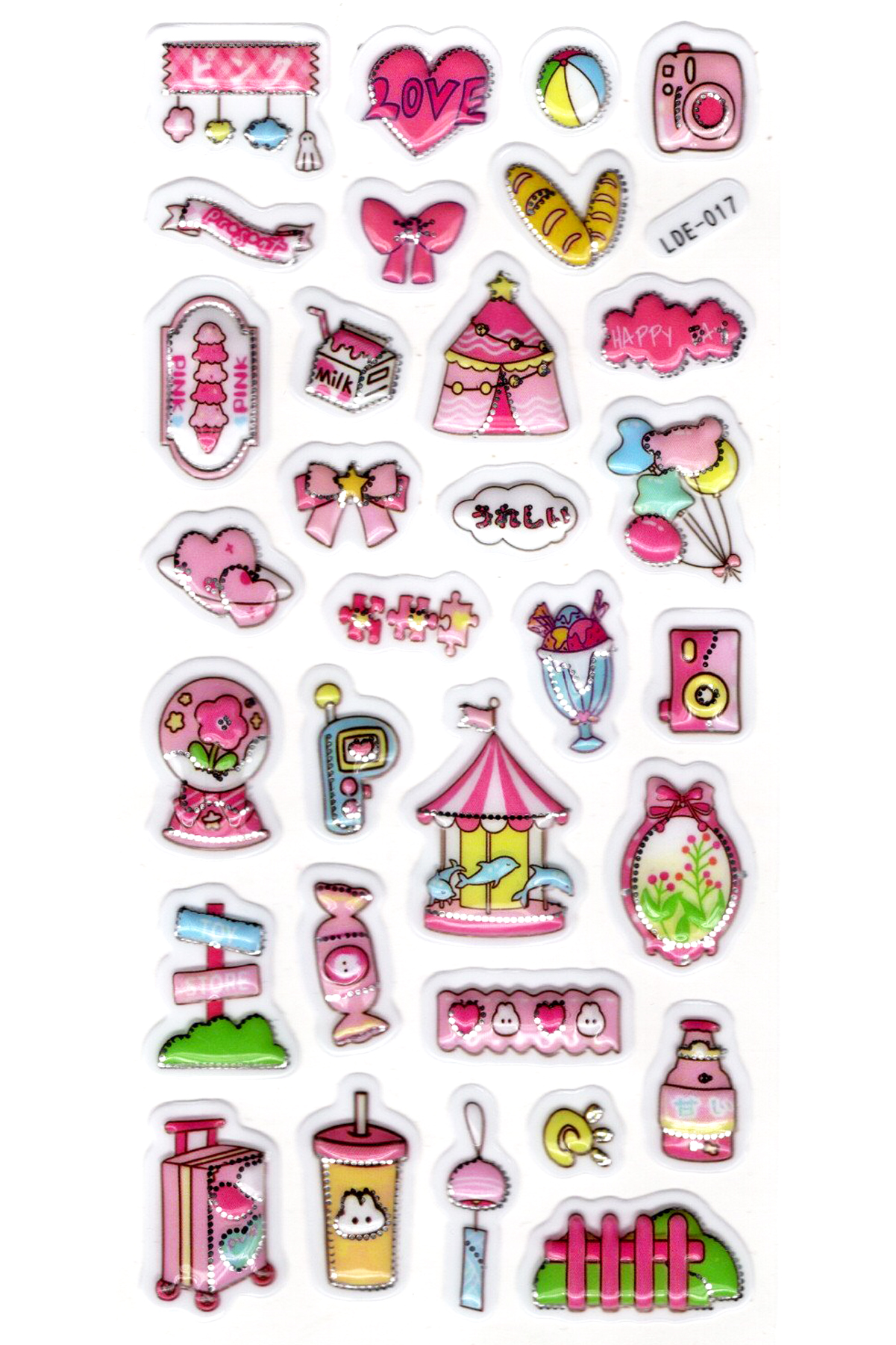 Sticker Kabartmalı , Sticker Defter, Planlayıcı Etiket (LDE-017) 