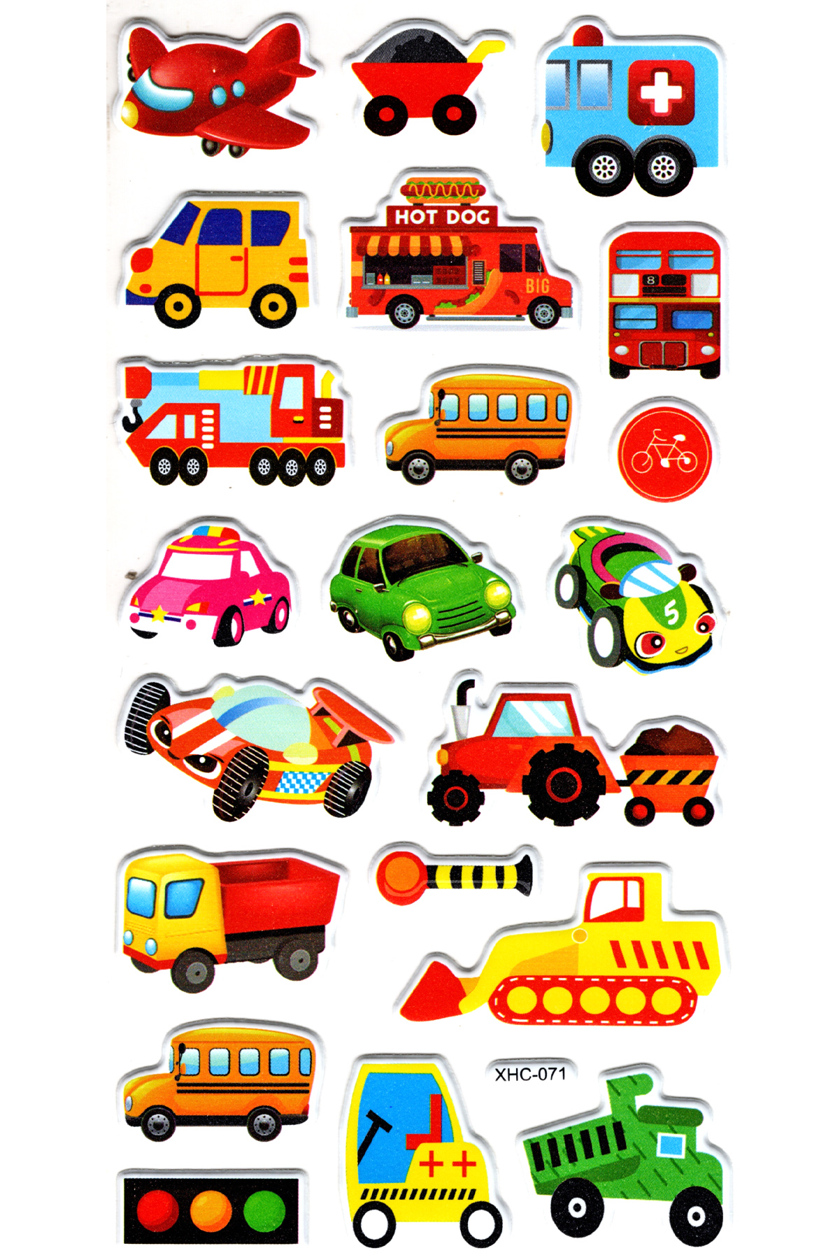 Sticker Kabartmalı Stiker Çıkartma Etiket (XHC071)-18x9 cm- Şirin