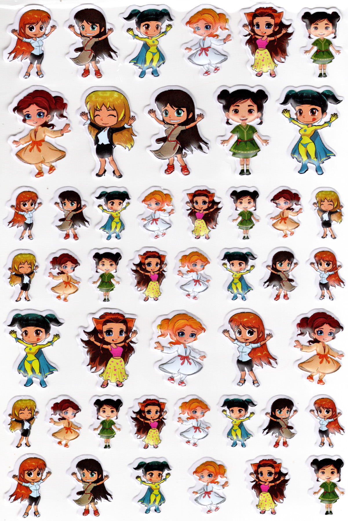 Sticker Kabartmalı A4 Boyutunda Stiker Defter, Planlayıcı Etiket-
