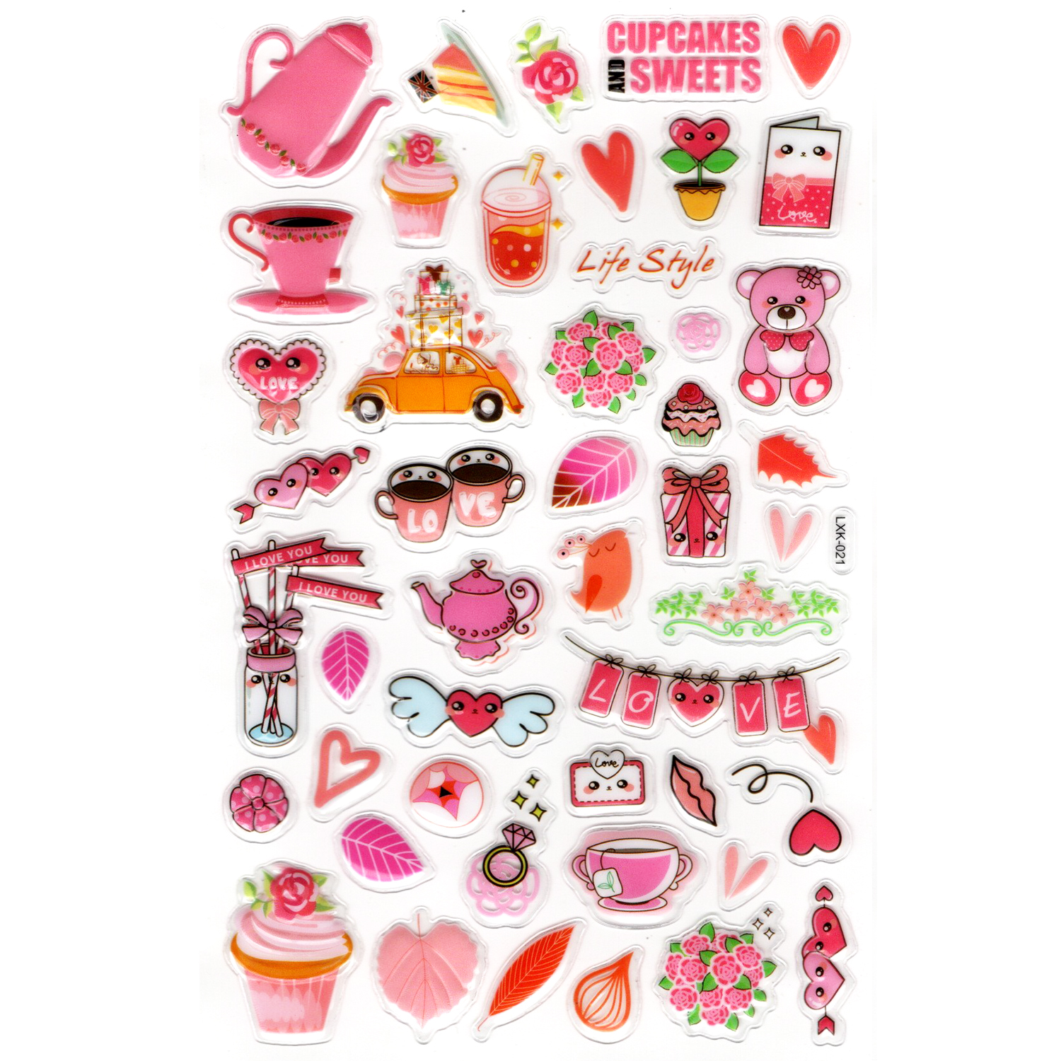 Sticker Kabartmalı Stiker Defter, Planlayıcı Etiket (lxk-021) - 2