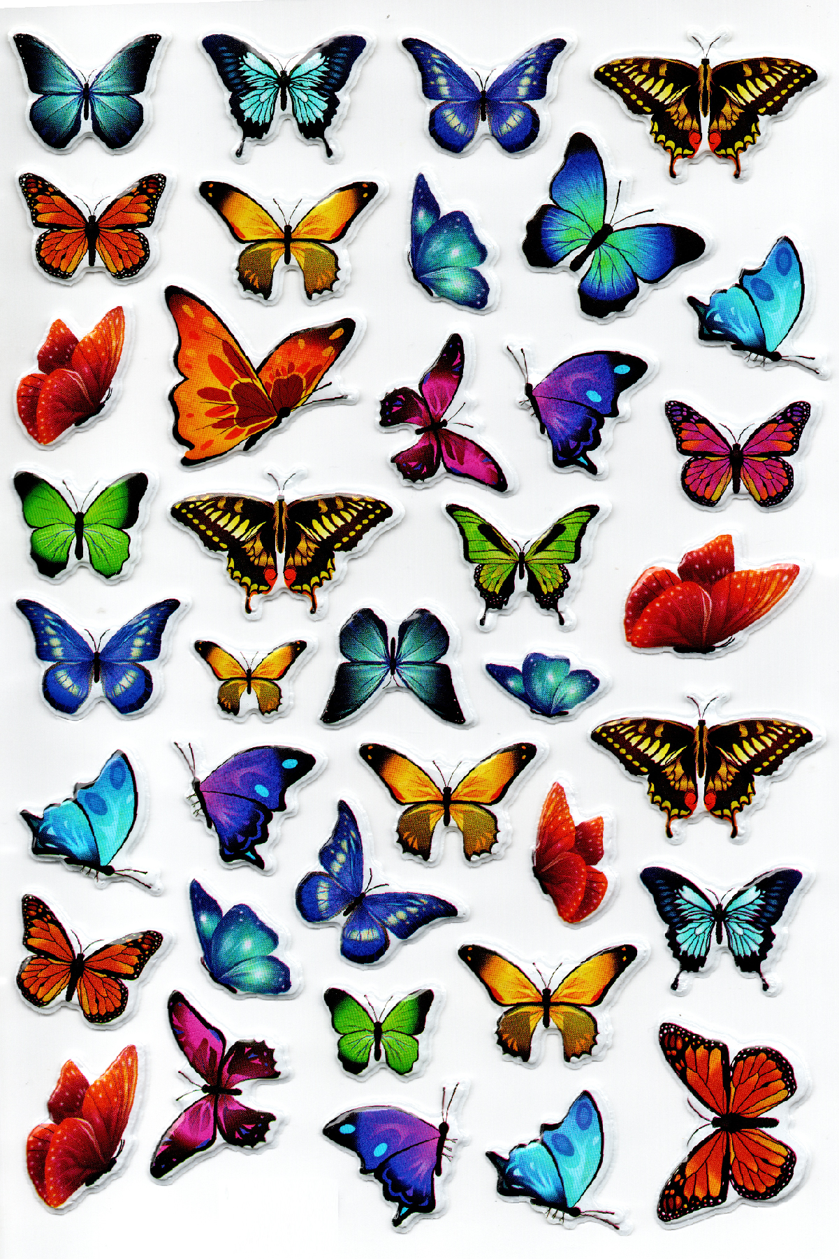 Sticker Kabartmalı A4 boyutunda Stiker Defter, planlayıcı etiket,