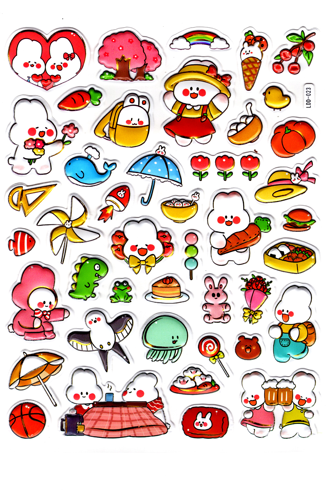 Sticker Kabartmalı Stiker Defter Planlayıcı Etiket (Ldd023)-24x19