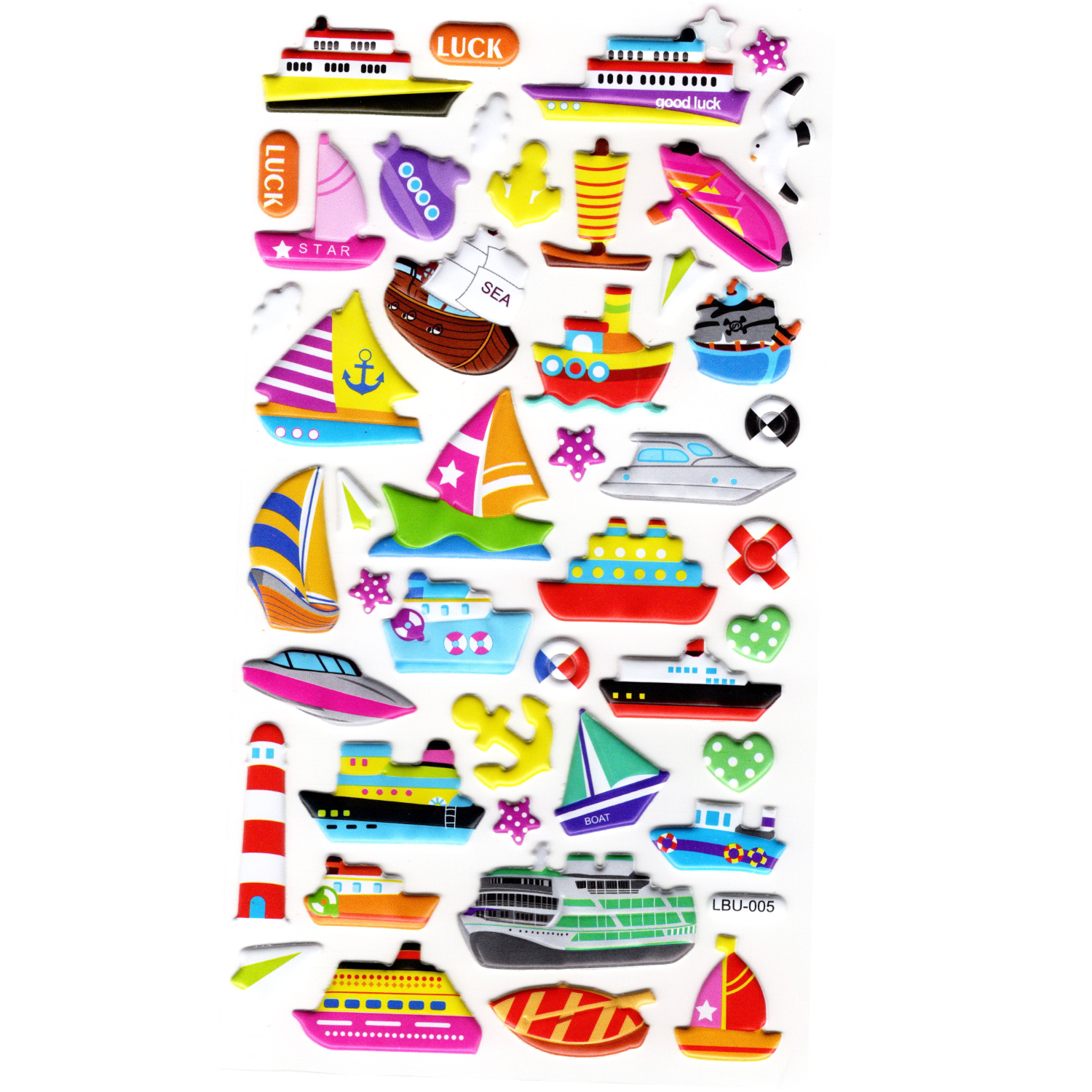 Sticker Kabartmalı Stiker Defter, Planlayıcı Etiket (lbu-005) - 1