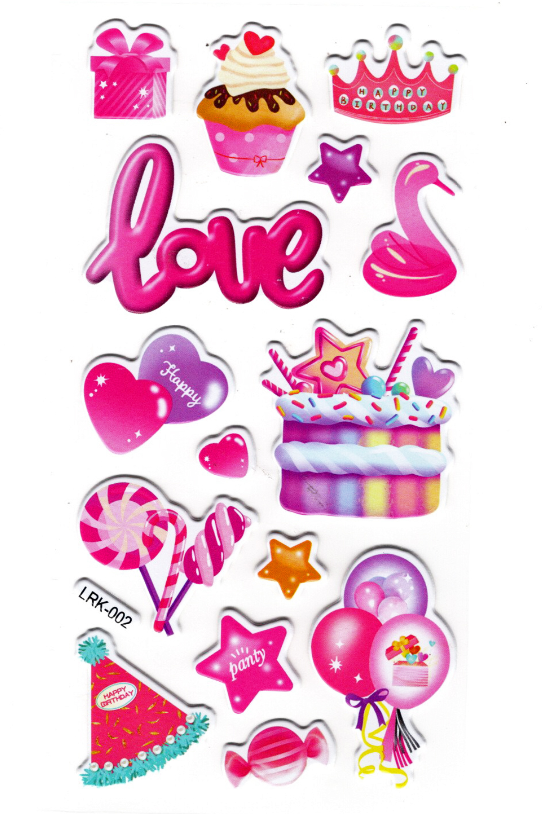 Sticker Kabartmalı Stiker Defter Planlayıcı Etiket (Lrk002)-17x9 