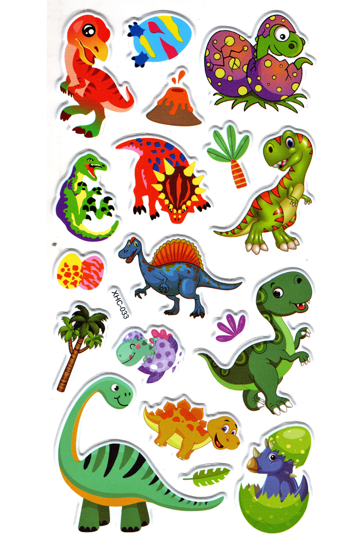 Sticker Kabartmalı Stiker Çıkartma Etiket (XHC033)-18x9 cm- Sevim