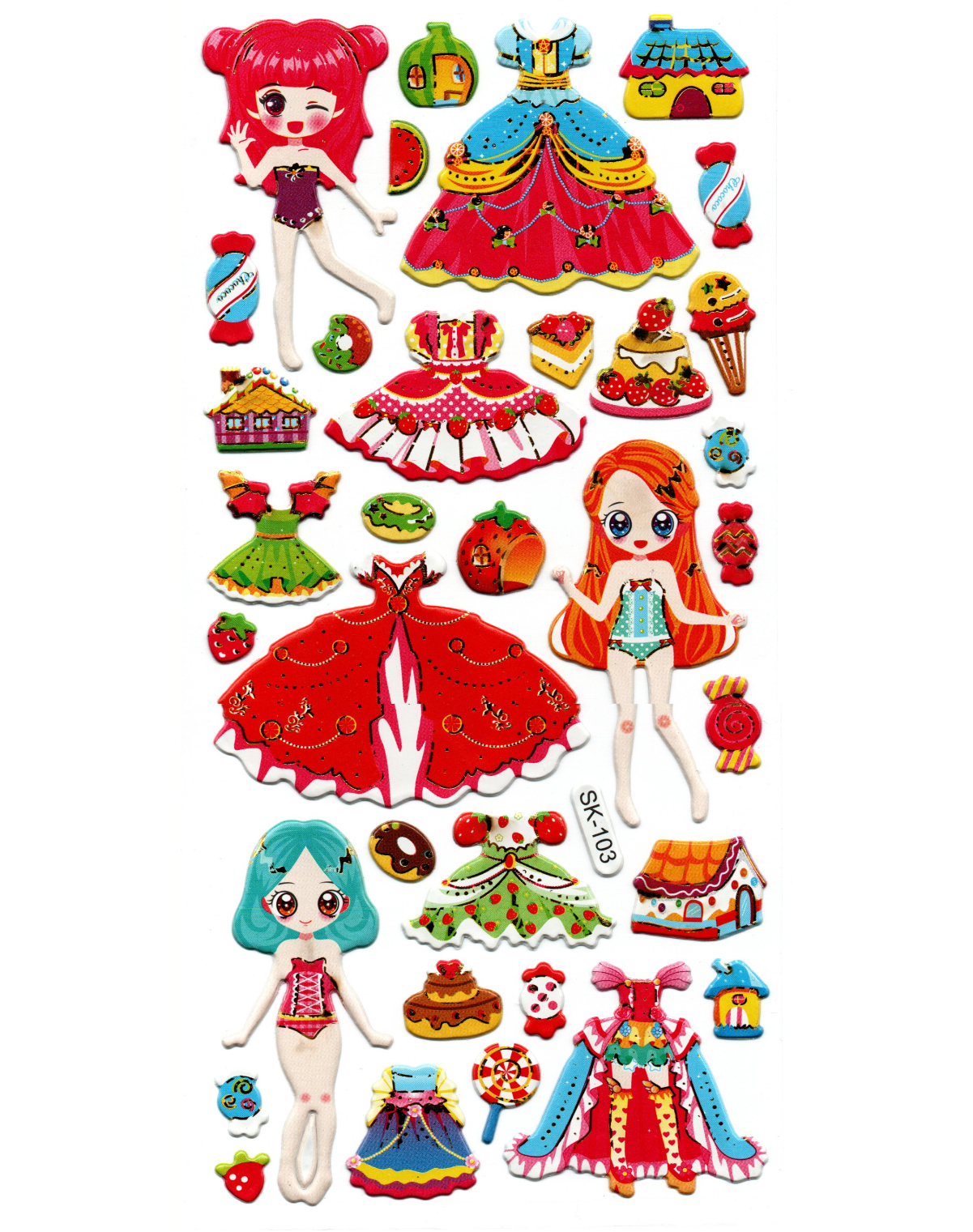 Sticker Kabartmalı Stiker Defter, Planlayıcı Etiket (sk103) 9x18 