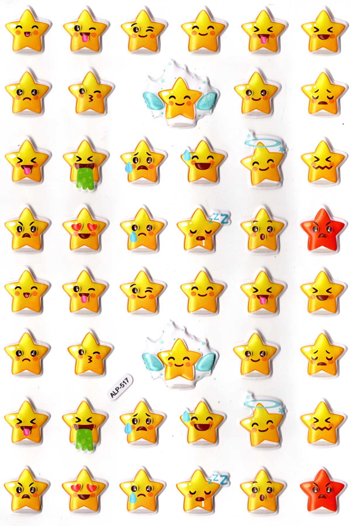 Sticker Kabartmalı A4 Boyutunda Stiker Defter, Planlayıcı Etiket-