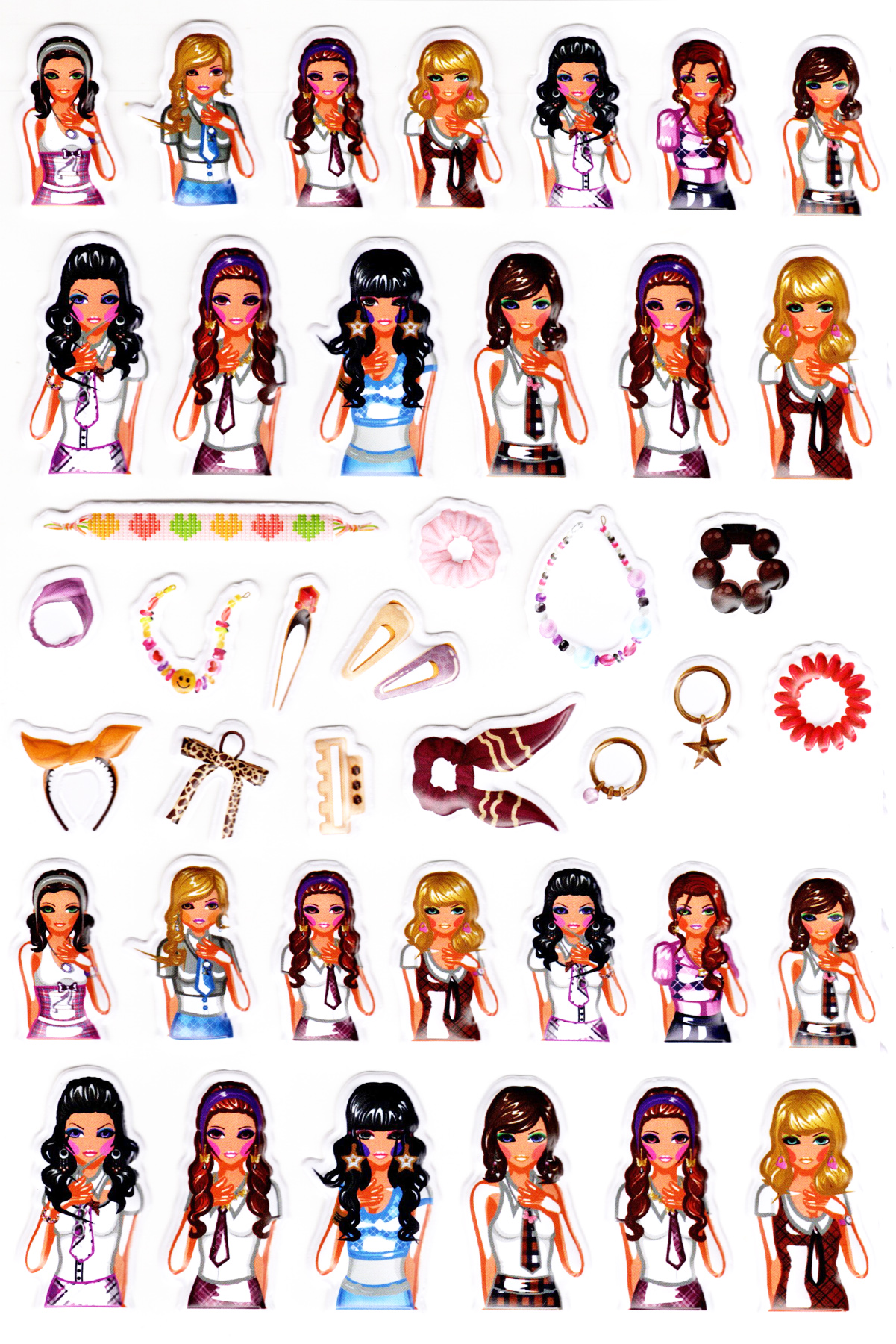 Sticker Kabartmalı A4 Boyutunda Stiker Defter, Planlayıcı Etiket-