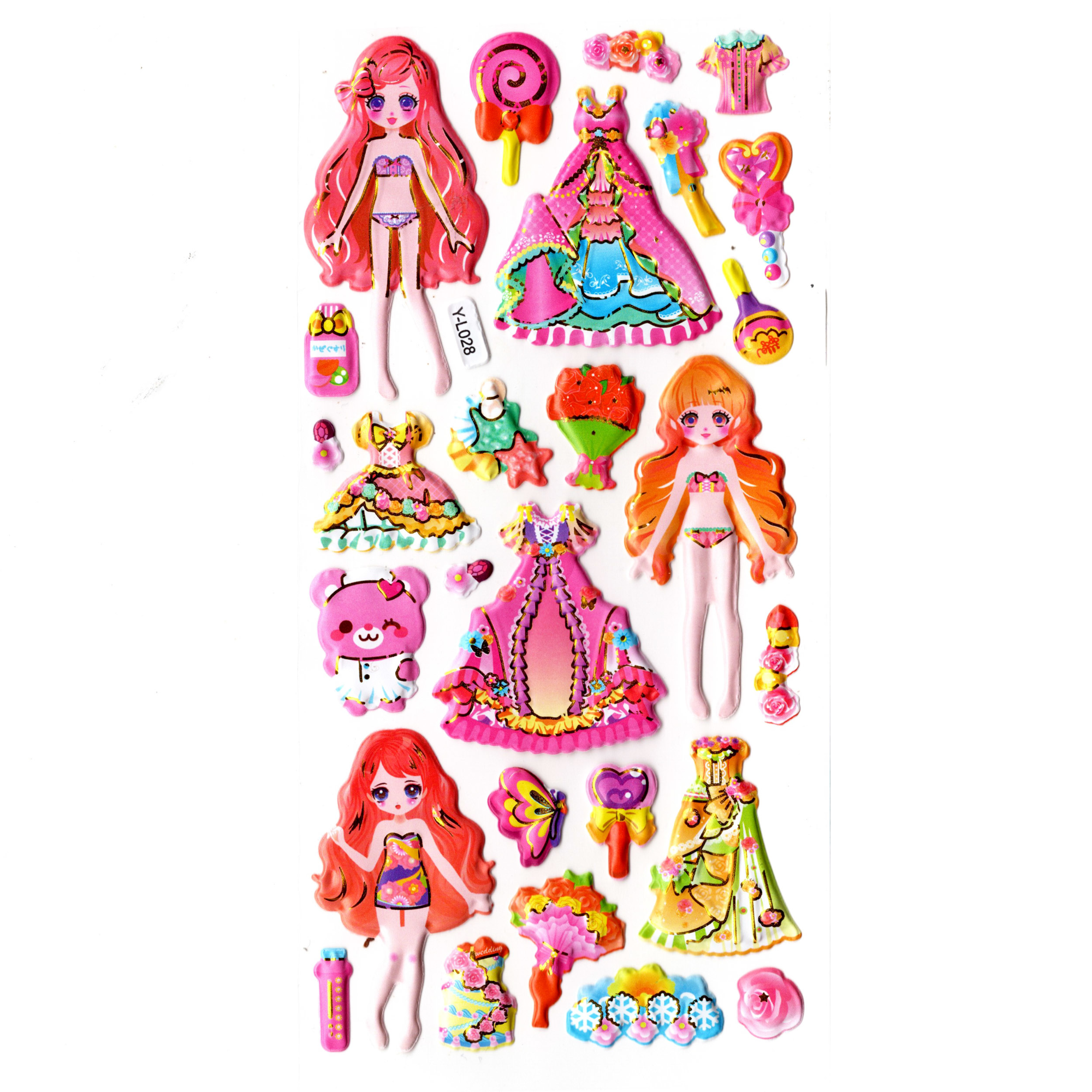 Sticker Kabartmalı Stiker Defter, Planlayıcı Etiket (limyl-028) -