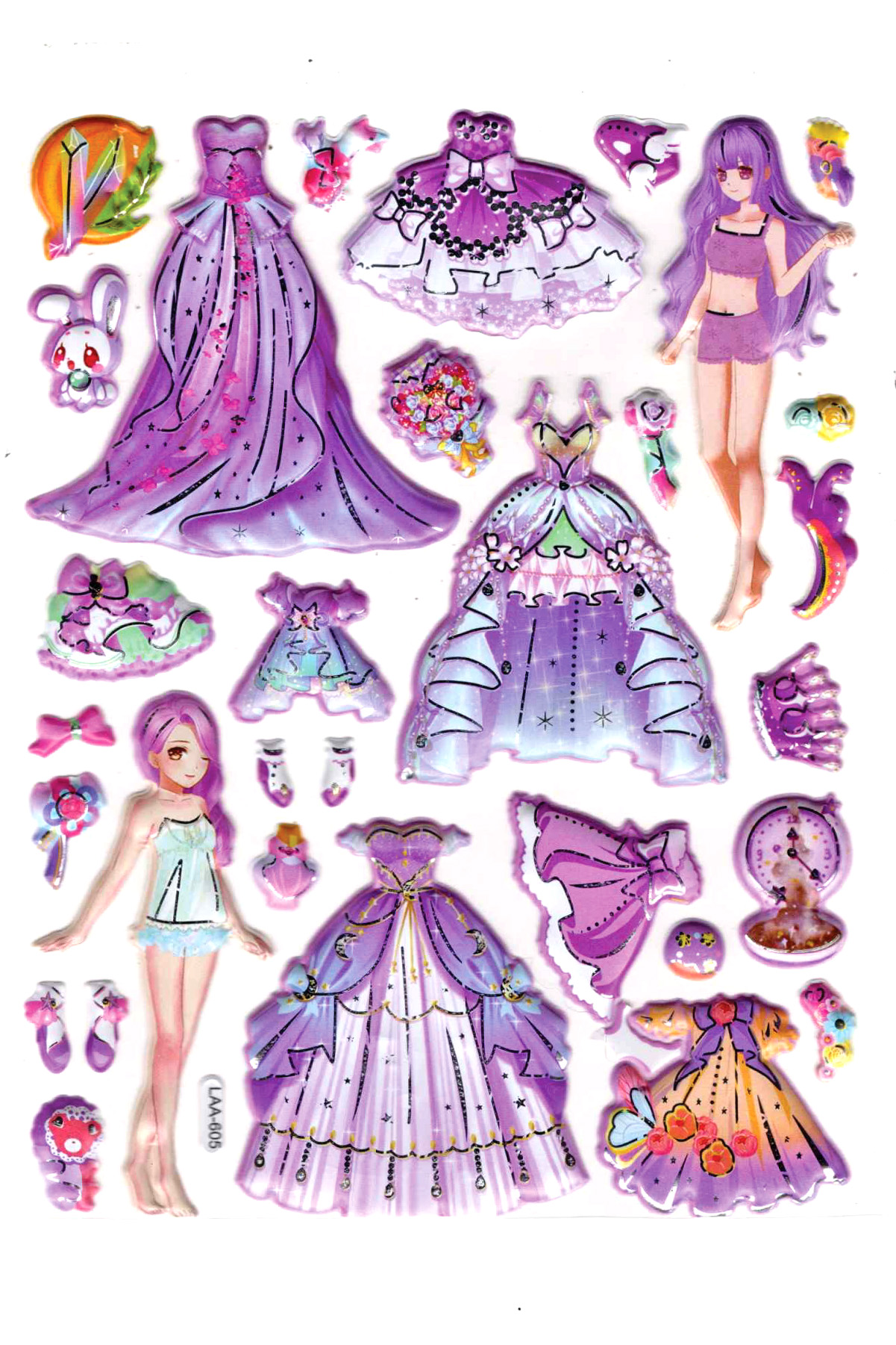 Sticker Kabartmalı Stiker Çıkartma Etiket (LAA605)-14x18 cm- Mor Sticker Kabartmalı Stiker Çıkartma Etiket (LAA605)-14x18 cm- Mor
