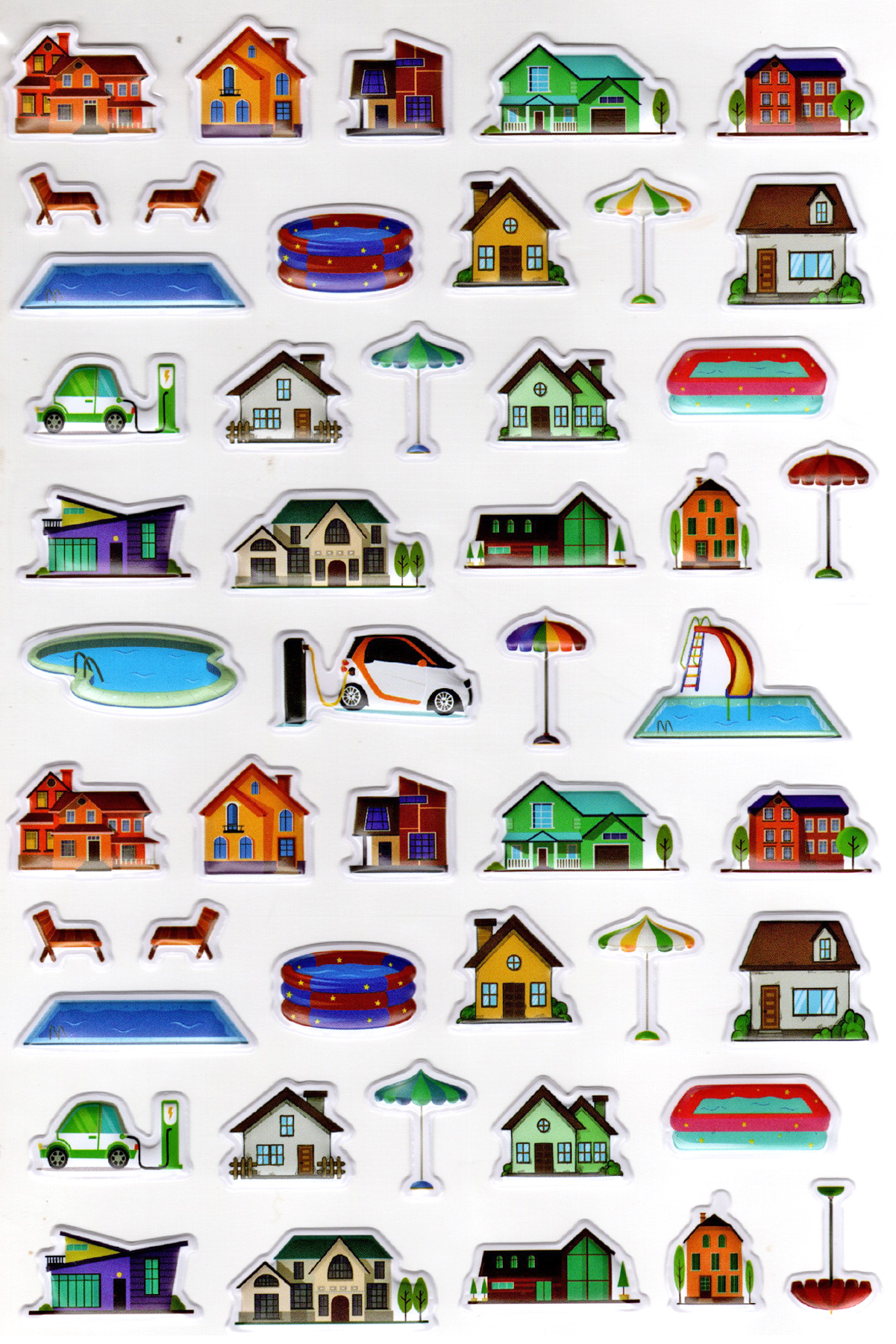 Sticker Kabartmalı A4 Boyutunda Stiker Defter, Planlayıcı Etiket-