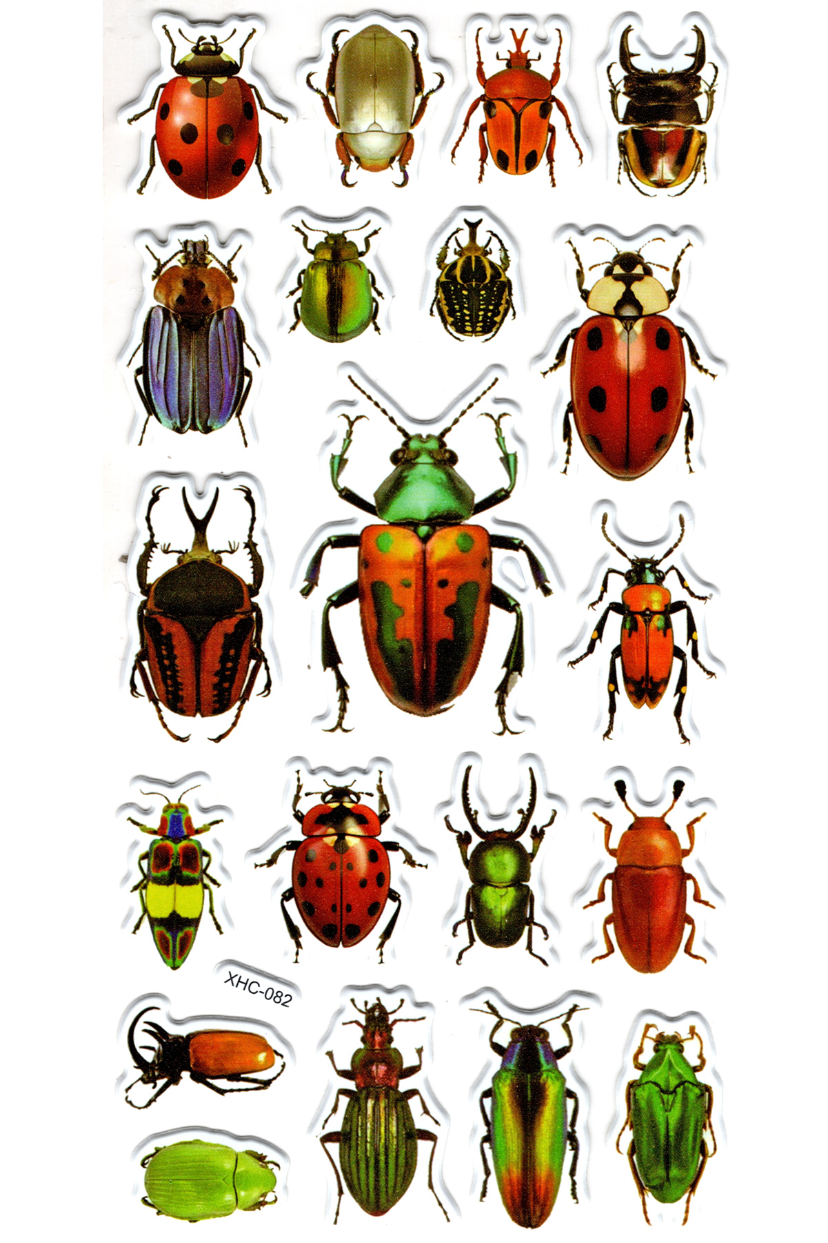 Sticker Kabartmalı Stiker Çıkartma Etiket (XHC082)-18x9 cm- Orman