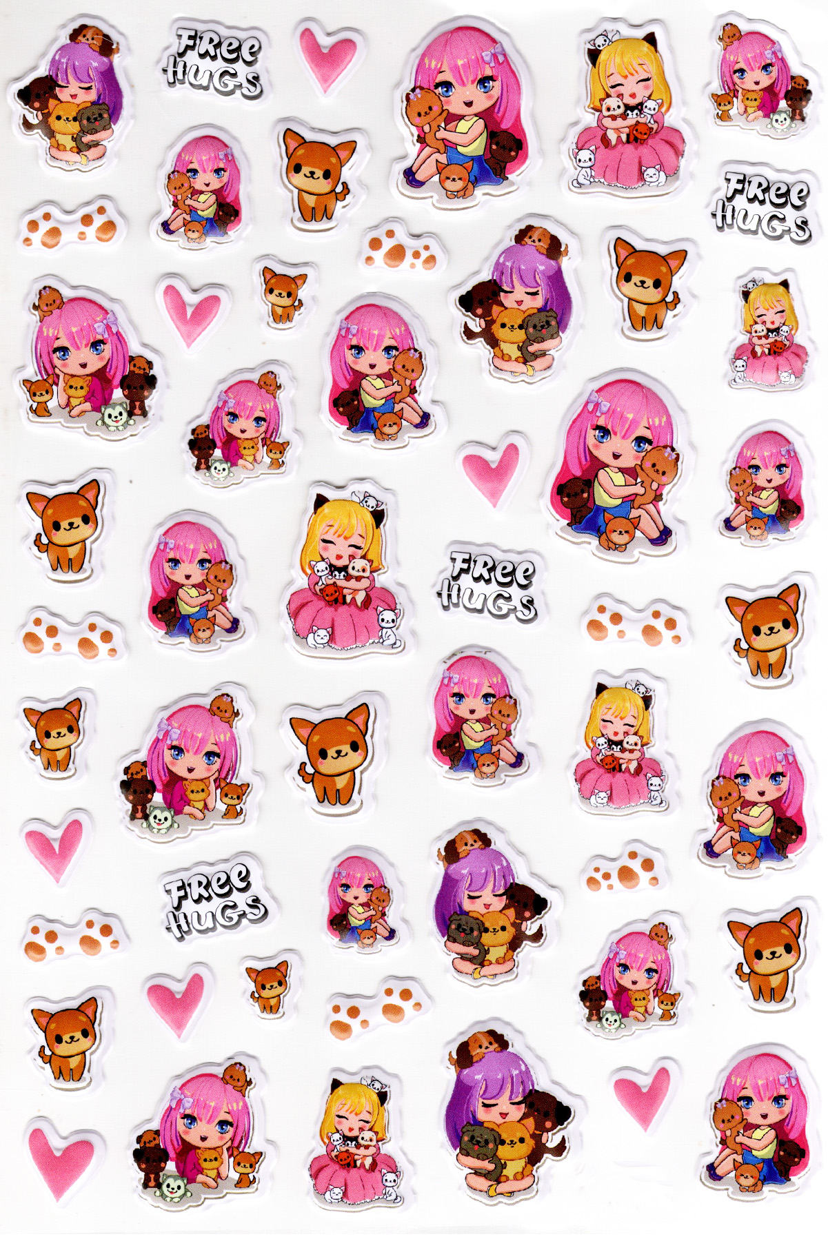 Sticker Kabartmalı A4 Boyutunda Stiker Defter, Planlayıcı Etiket-