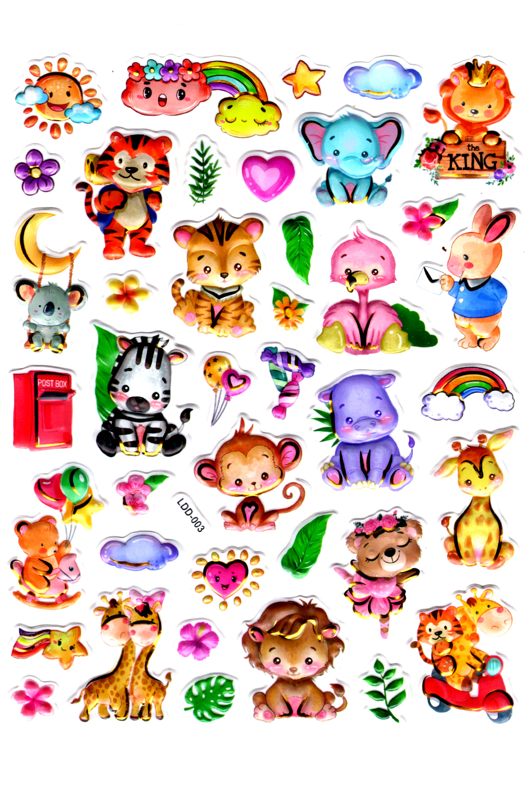 Sticker Kabartmalı Stiker Defter Planlayıcı Etiket (Ldd003)-24x19