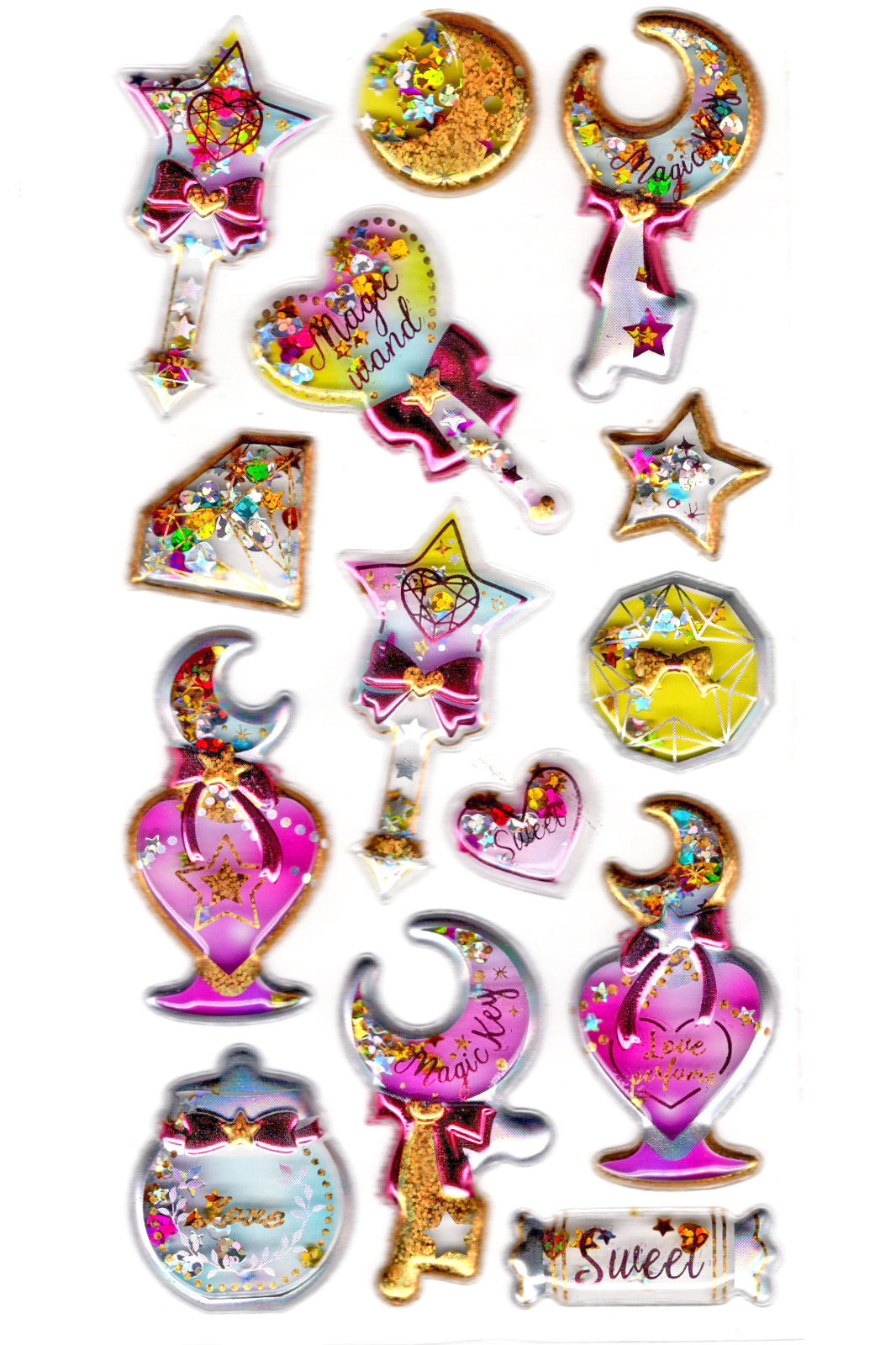 Sticker Kabartmalı Sticker Defter, Planlayıcı Etiket (pullu-814)-