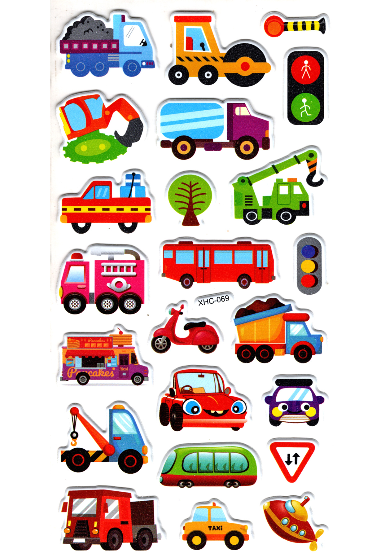 Sticker Kabartmalı Stiker Çıkartma Etiket (XHC069)-18x9 cm- Sevim