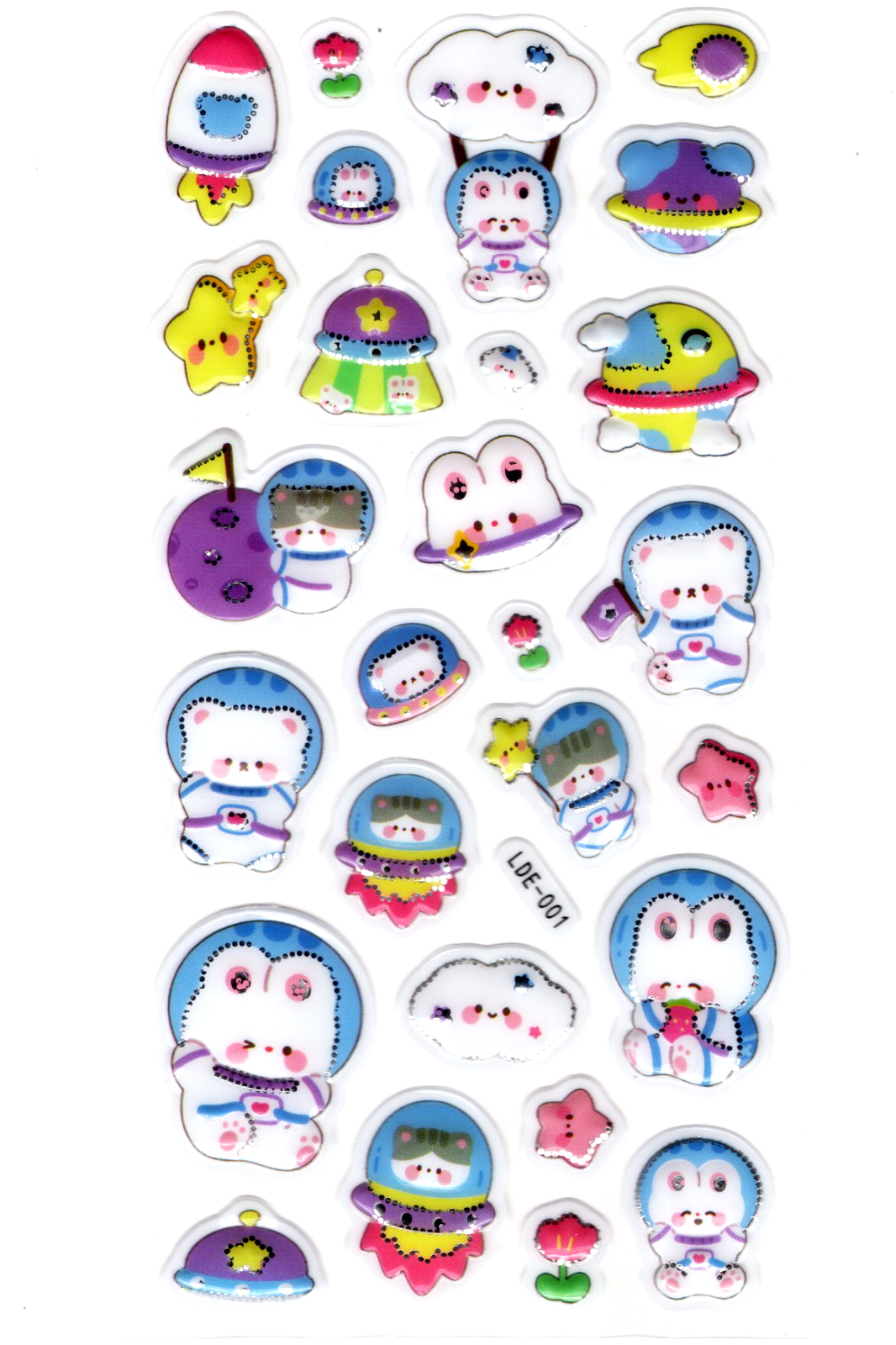 Sticker Kabartmalı Stiker Defter Planlayıcı Etiket (Lde001)-19x9c