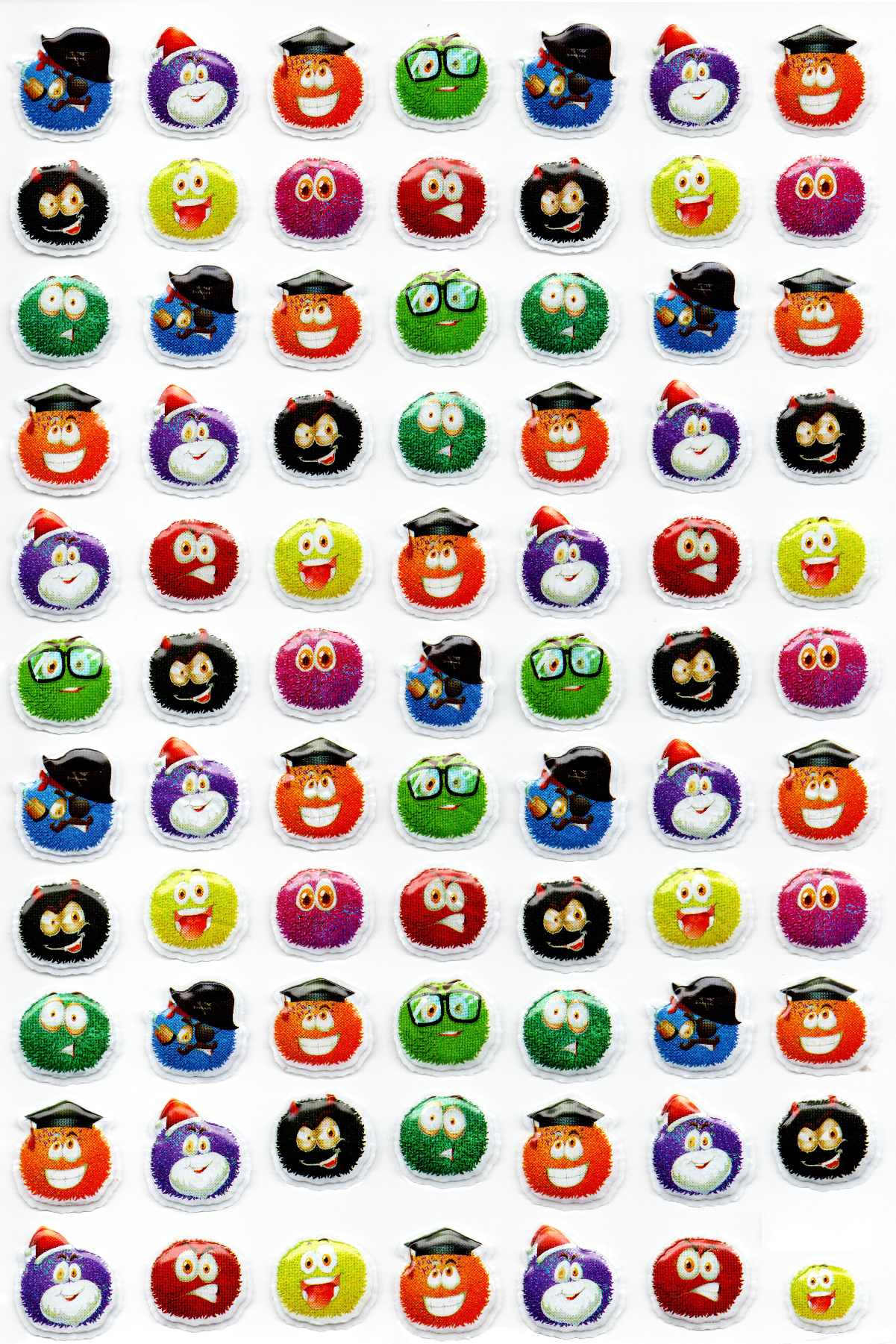 Limmy Sticker Kabartmalı A4 Boyutunda Stiker Defter, Planlayıcı Etiket 