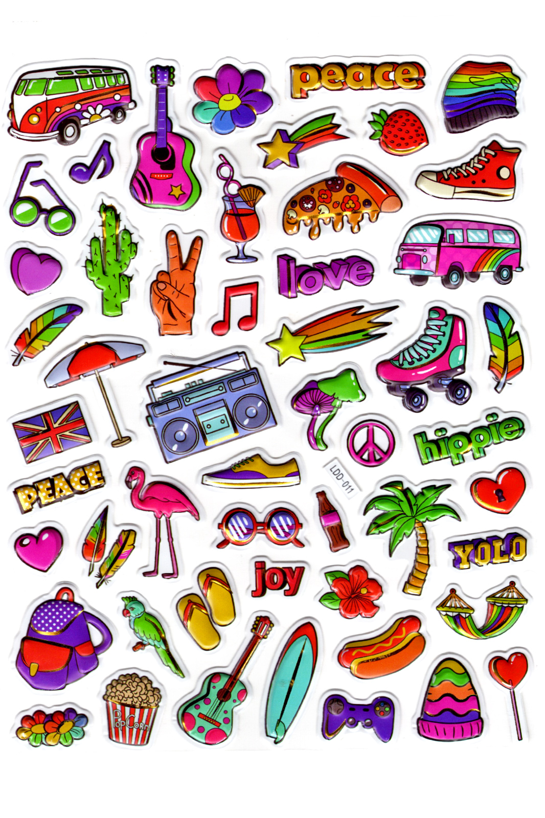 Sticker Kabartmalı Stiker Defter Planlayıcı Etiket (Ldd011)-24x19