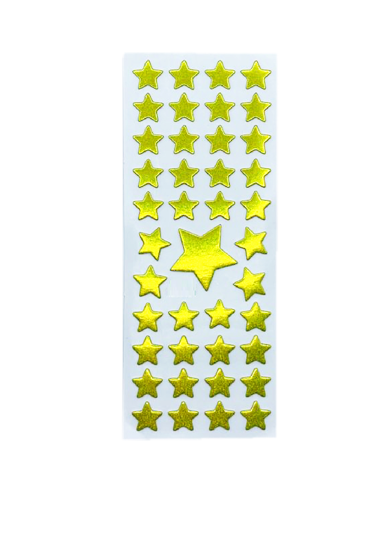 Sticker Kabartmalı Stiker Defter, Planlayıcı Etiket Sarı Yıldız (