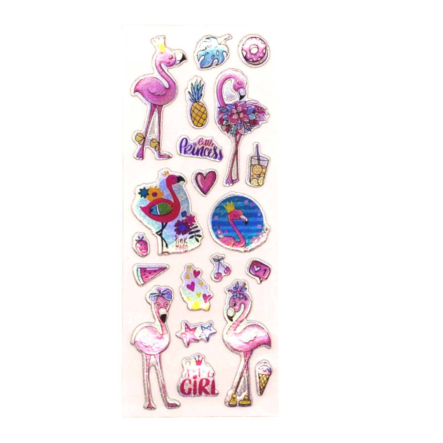 Sticker Kabartmalı Stiker Defter, Planlayıcı Etiket Flamingo (cb4