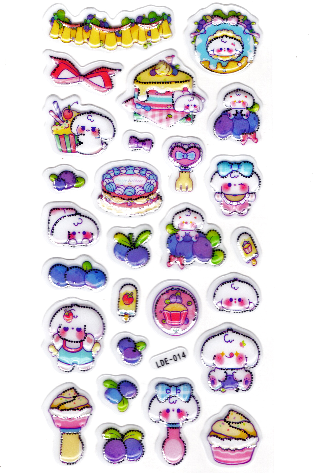 Sticker Kabartmalı Stiker Defter Planlayıcı Etiket (Lde014)-19x9c