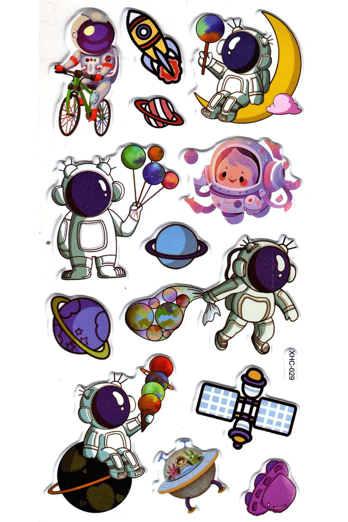 Sticker Kabartmalı Stiker Çıkartma Etiket (XHC029)-18x9 cm- Bisik