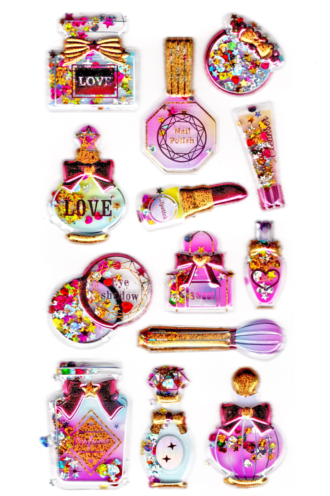 Limmy Sticker Kabartmalı Sticker Defter, Planlayıcı Etiket (Pullu-812) 