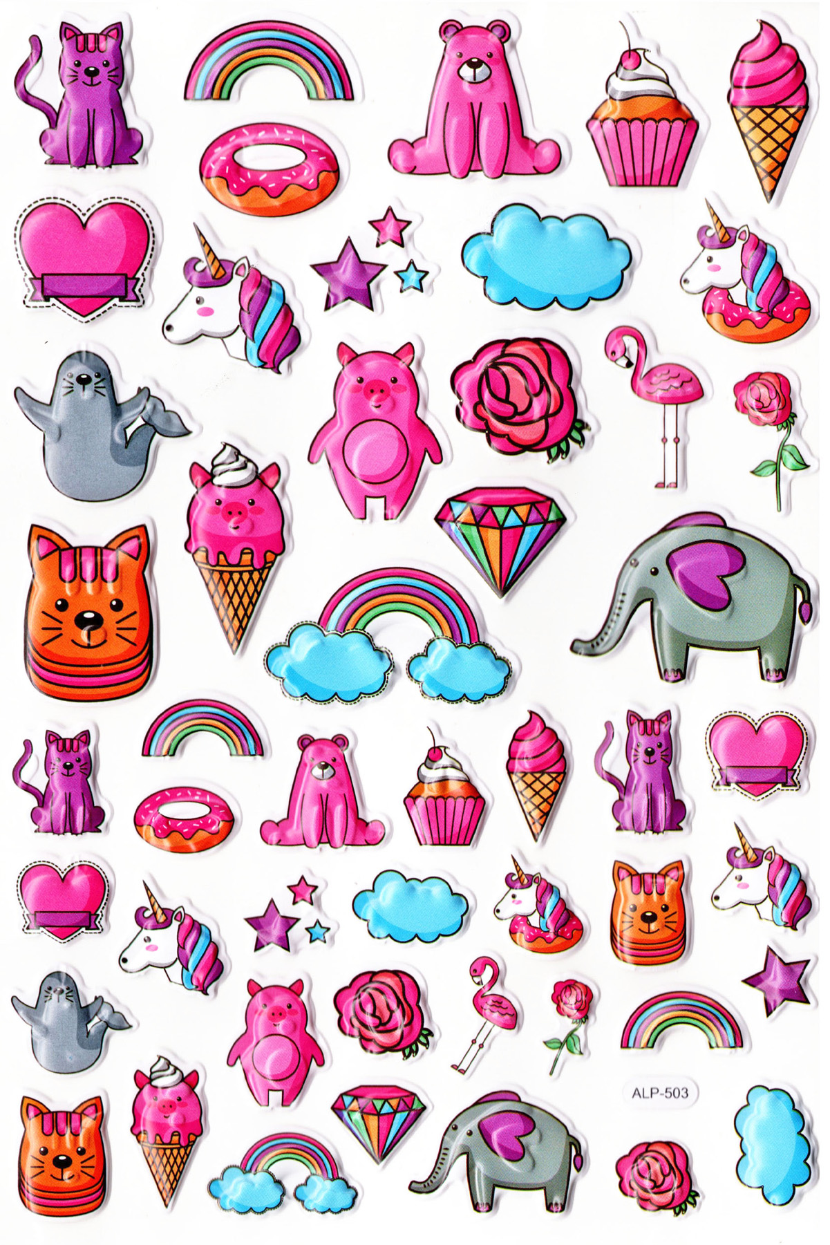 Sticker Kabartmalı A4 Boyutunda Stiker Defter, Planlayıcı Etiket-