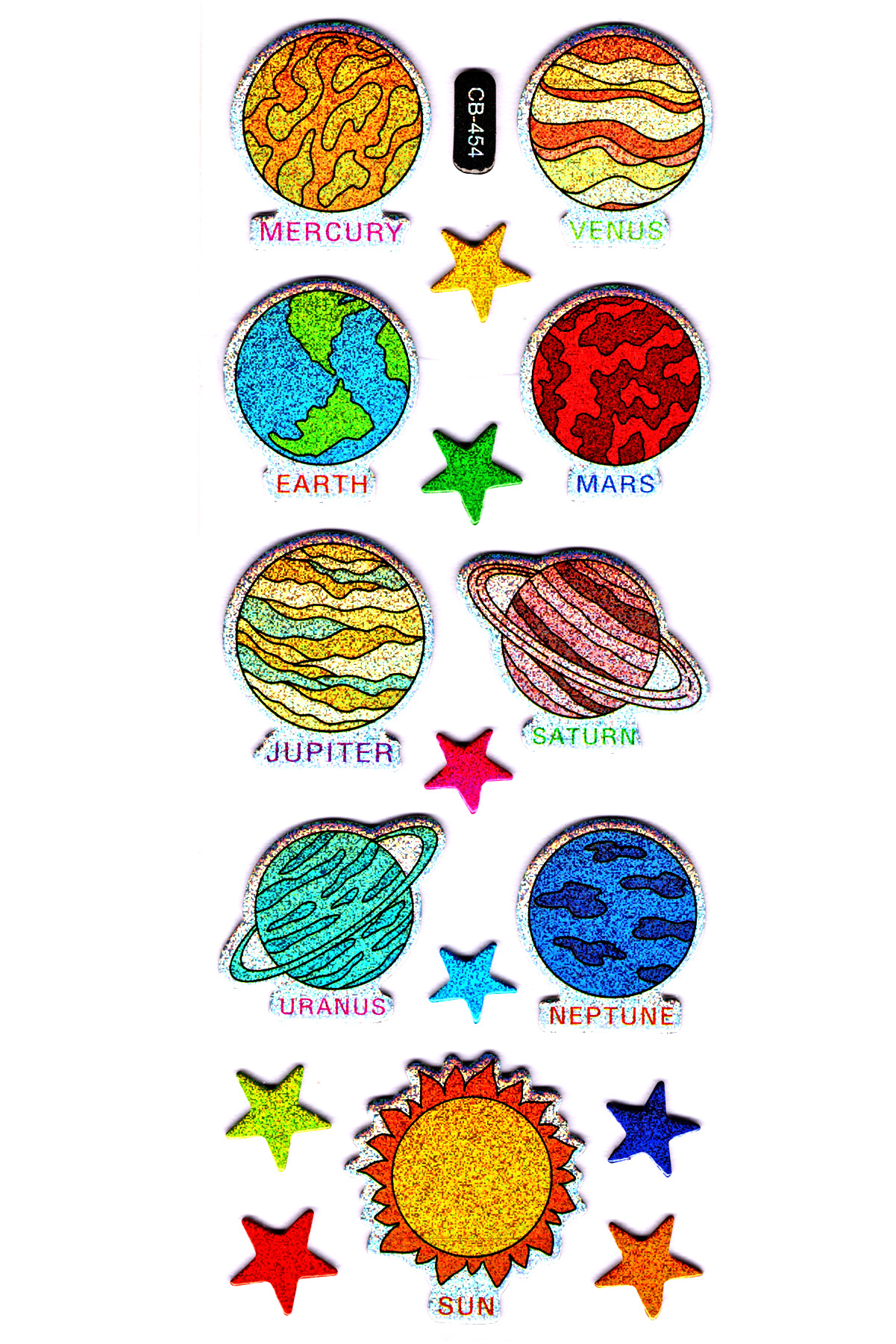Sticker Kabartmalı Sticker Defter, Planlayıcı Etiket (cb454) 16x7