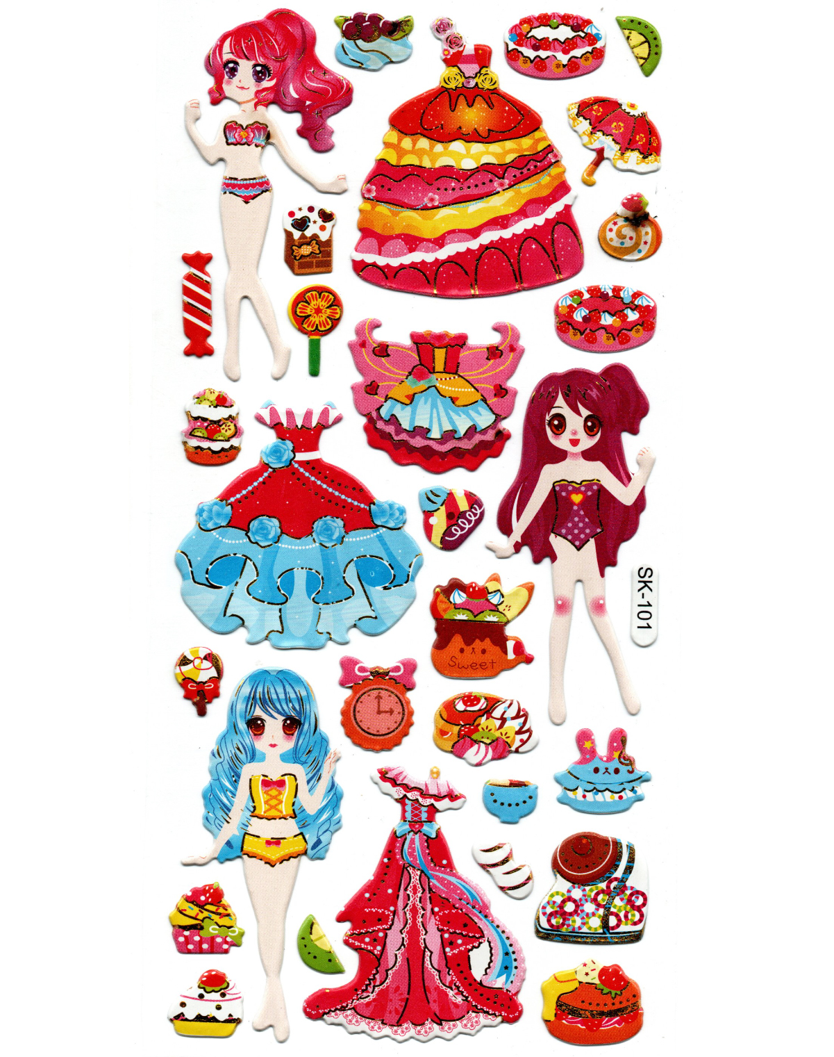 Sticker Kabartmalı Stiker Defter, Planlayıcı Etiket (sk101) 9x18 