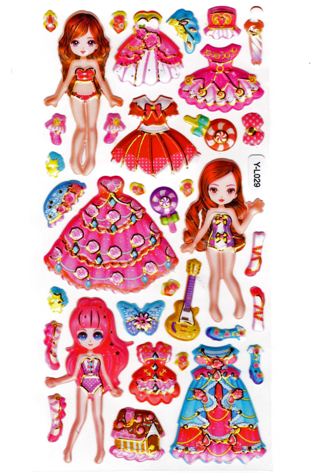 Sticker Kabartmalı Stiker Defter, Planlayıcı Etiket (limyl-029)-1