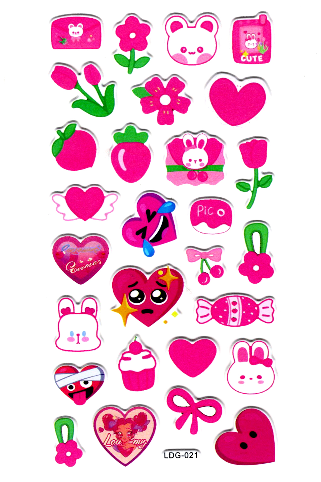 Sticker Kabartmalı Stiker Defter, Planlayıcı Etiket (Ldg021)-17x9
