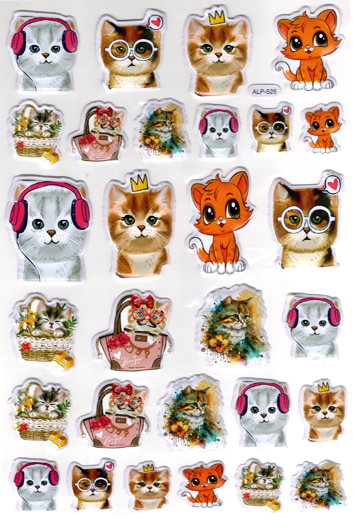 Sticker Kabartmalı A4 Boyutunda Stiker Defter, Planlayıcı Etiket-