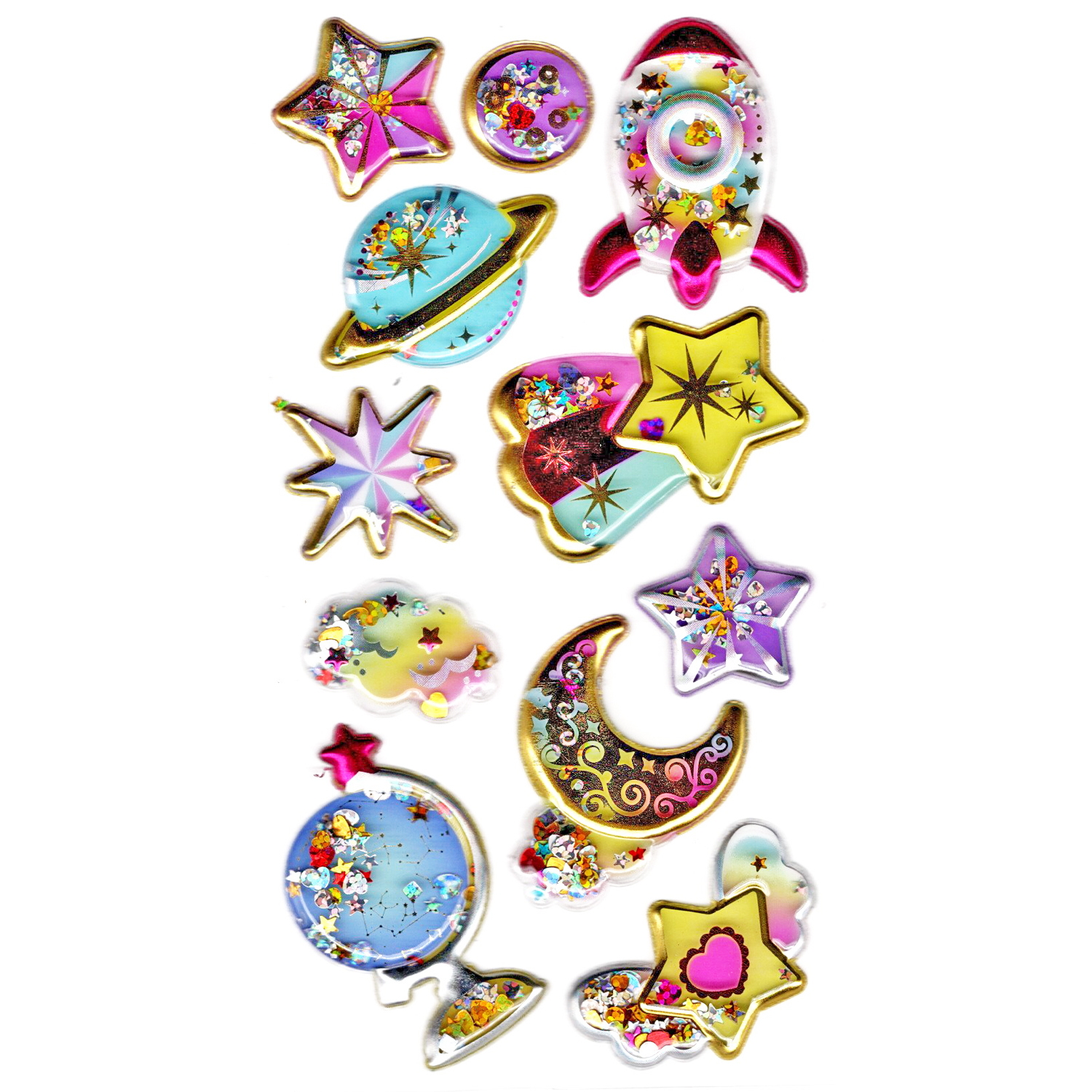 Sticker Kabartmalı Stiker Defter, Planlayıcı Etiket (pullu-803) -