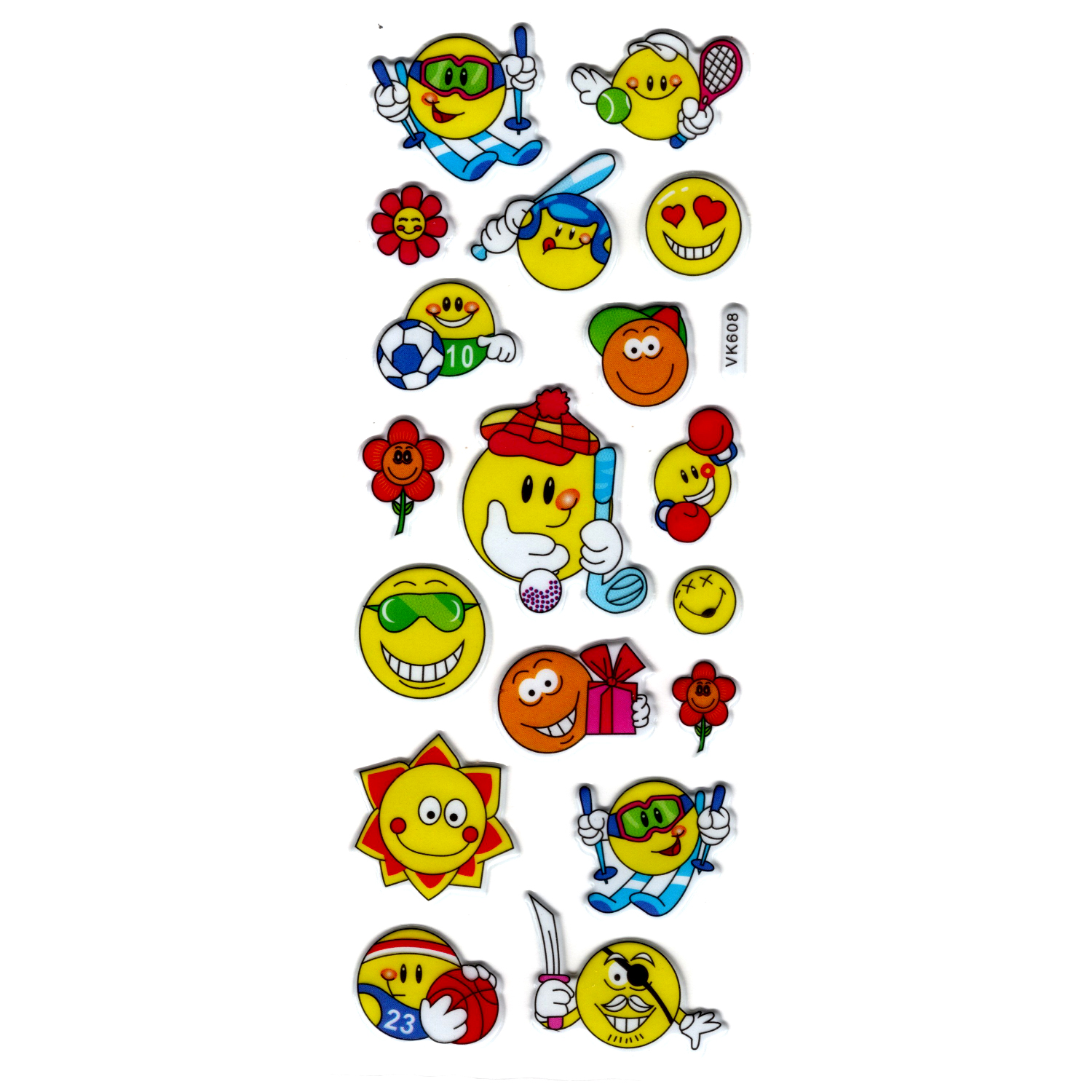 Limmy Sticker Kabartmali Stiker Defter, Planlayici Komik Emoji (Vk608) 