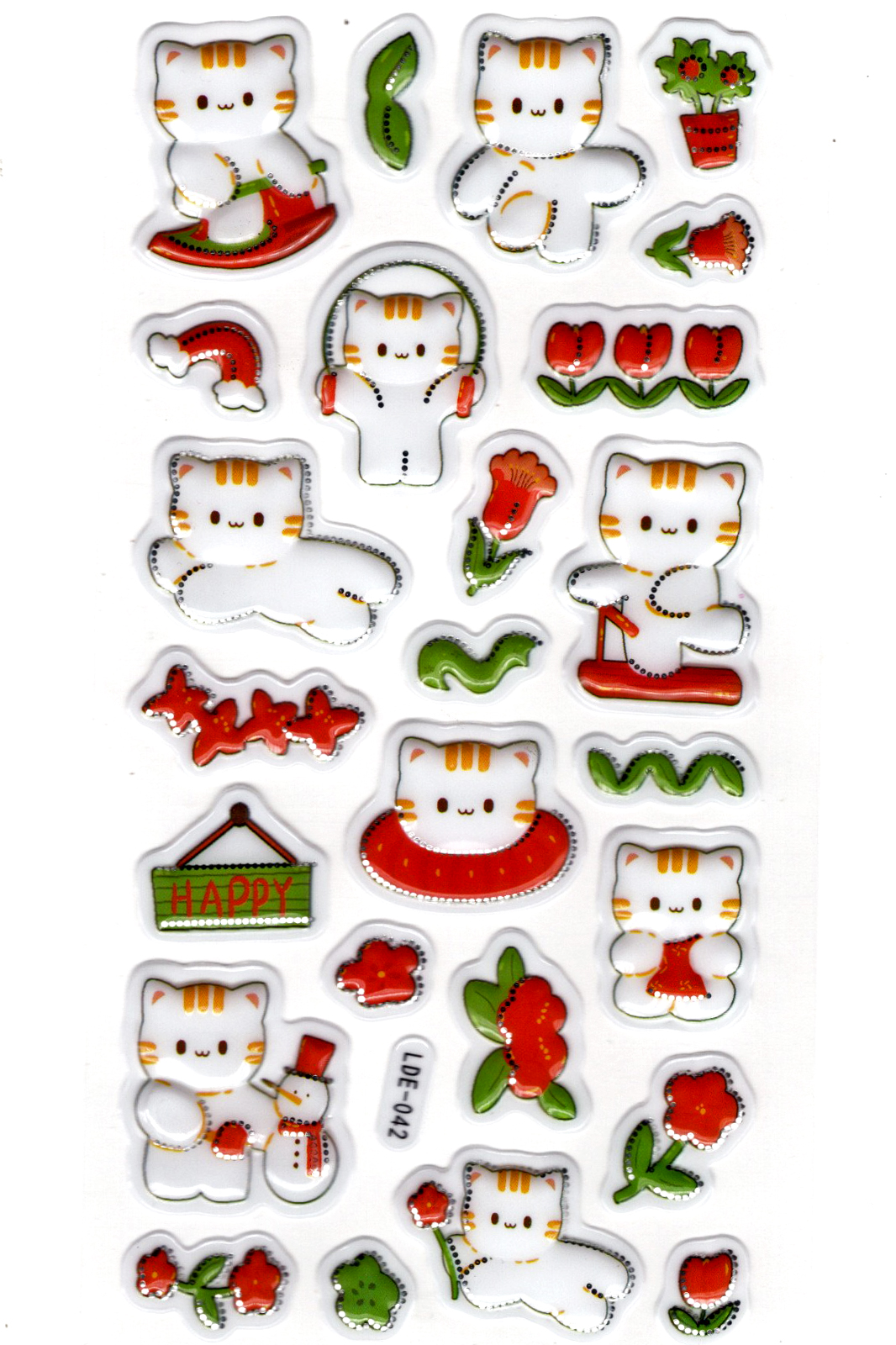 Sticker Kabartmalı Stiker Defter Planlayıcı Etiket (Lde042)-19x9c