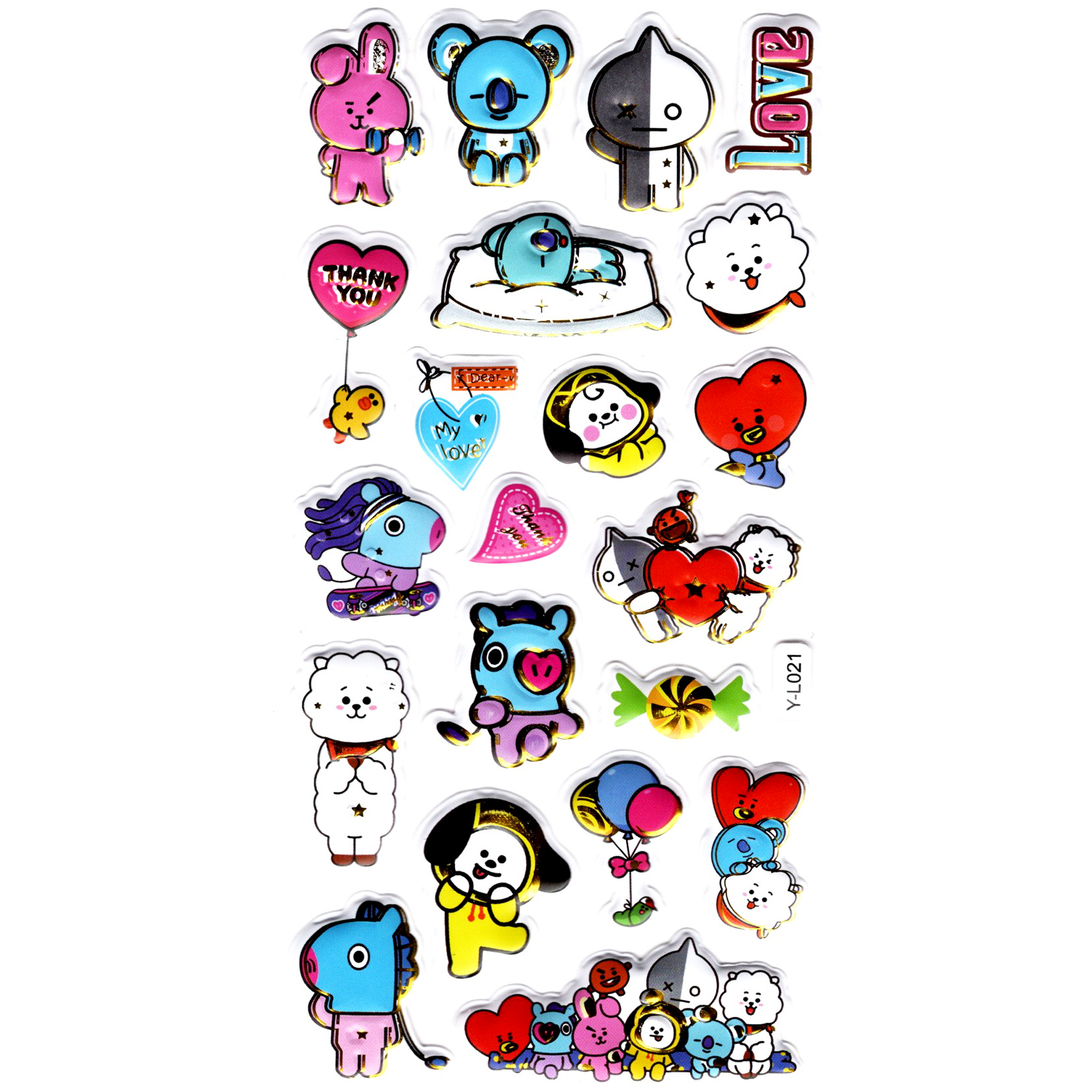 Sticker Kabartmalı Stiker Defter, Planlayıcı Etiket (limyl-021) -
