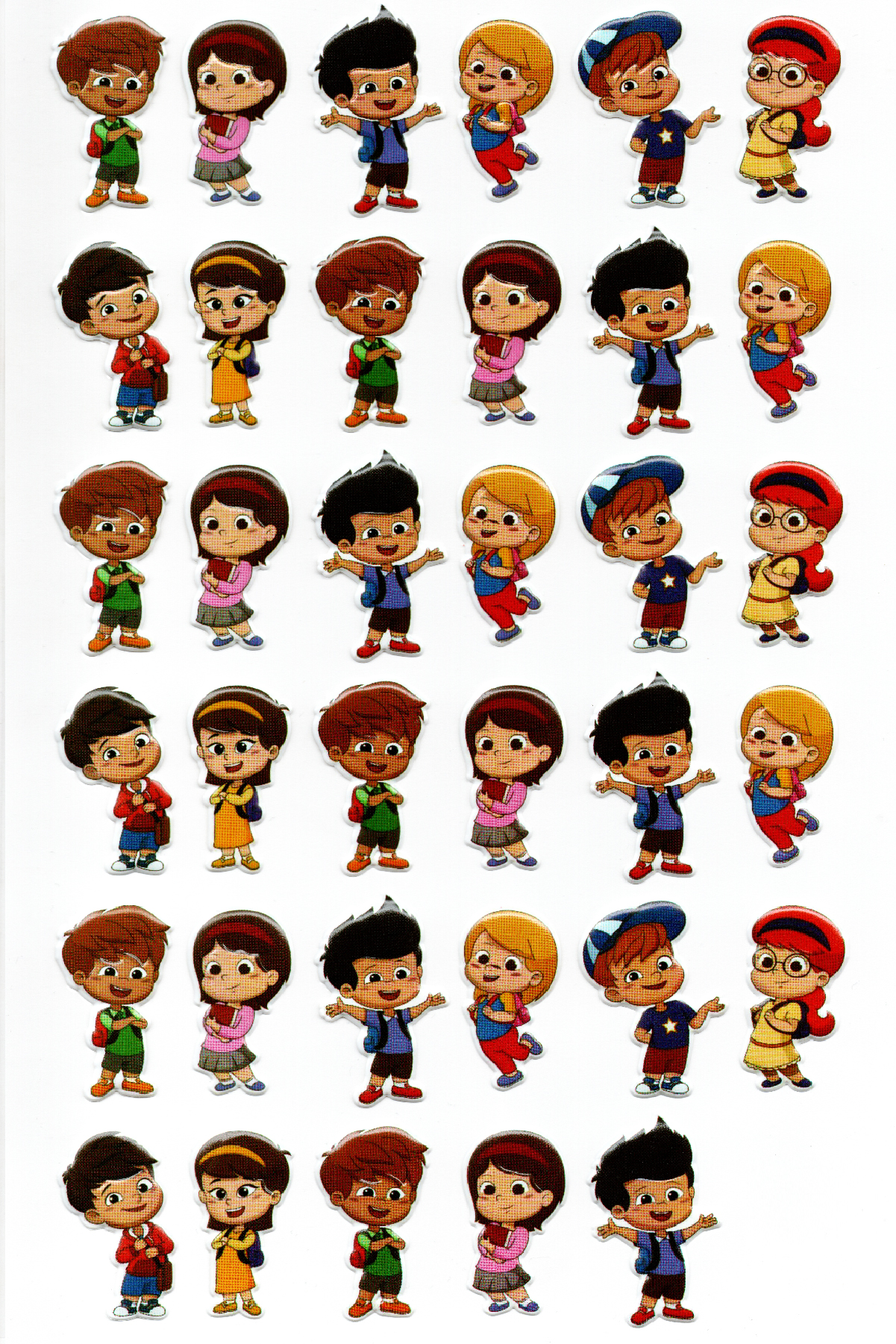 Sticker Kabartmalı A4 boyutunda Stiker Defter, planlayıcı etiket 