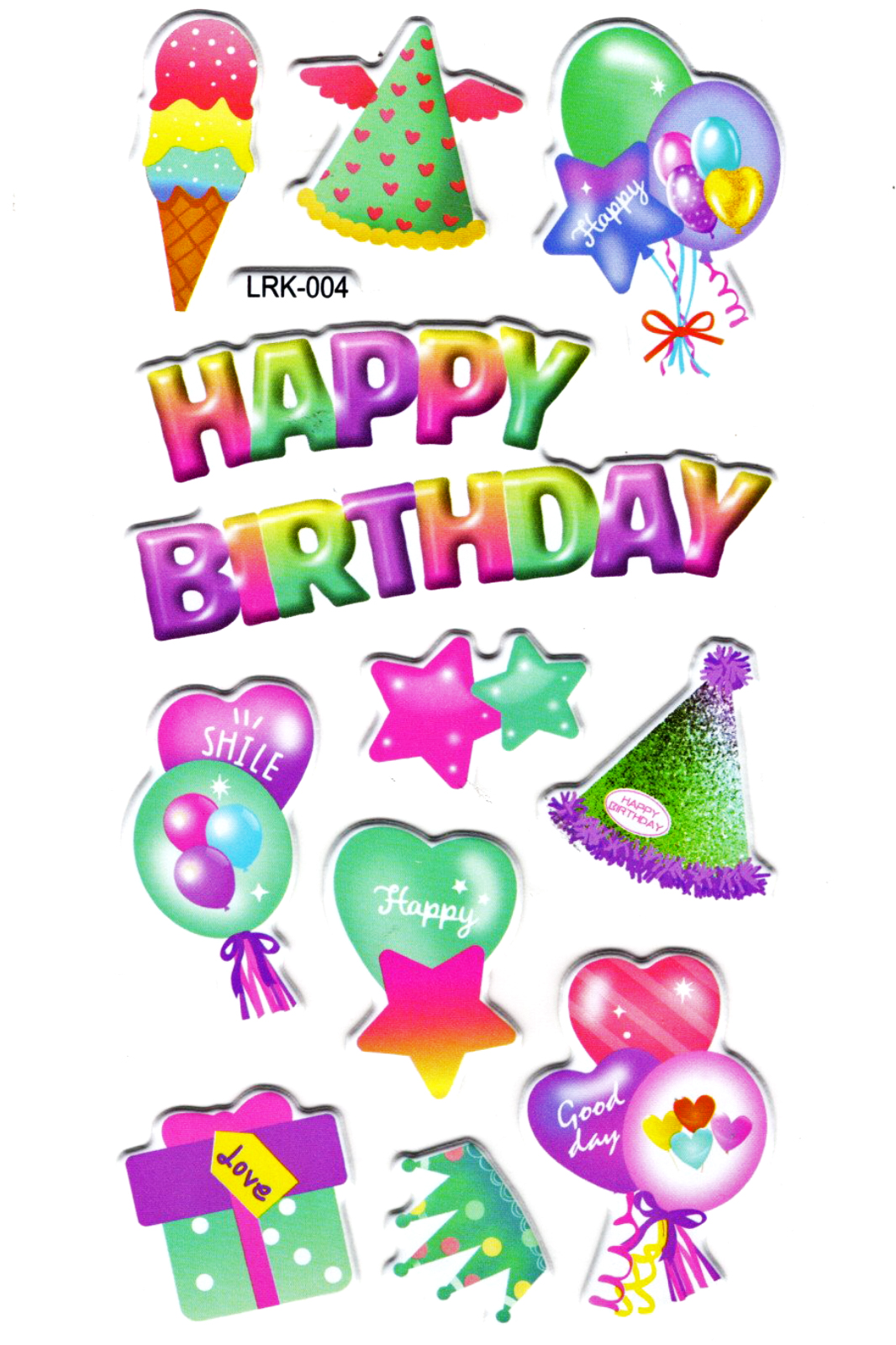Sticker Kabartmalı Stiker Defter Planlayıcı Etiket (Lrk004)-17x9 