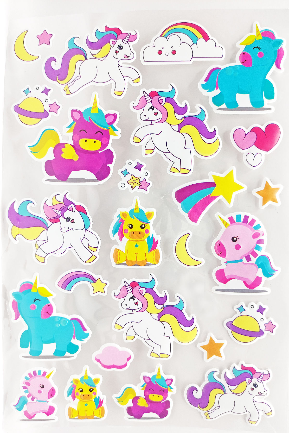 Sticker Kabartmalı A4 boyutunda Stiker Defter, planlayıcı etiket 