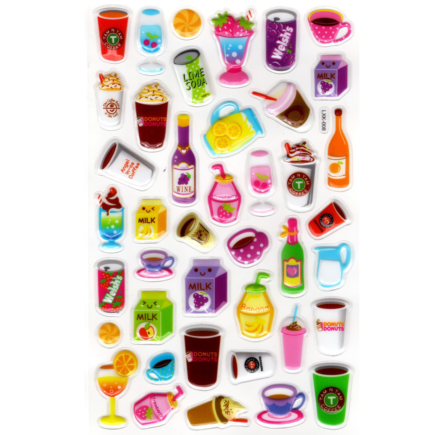 Sticker Kabartmalı Stiker Defter, Planlayıcı Etiket (lxk-008) - 2