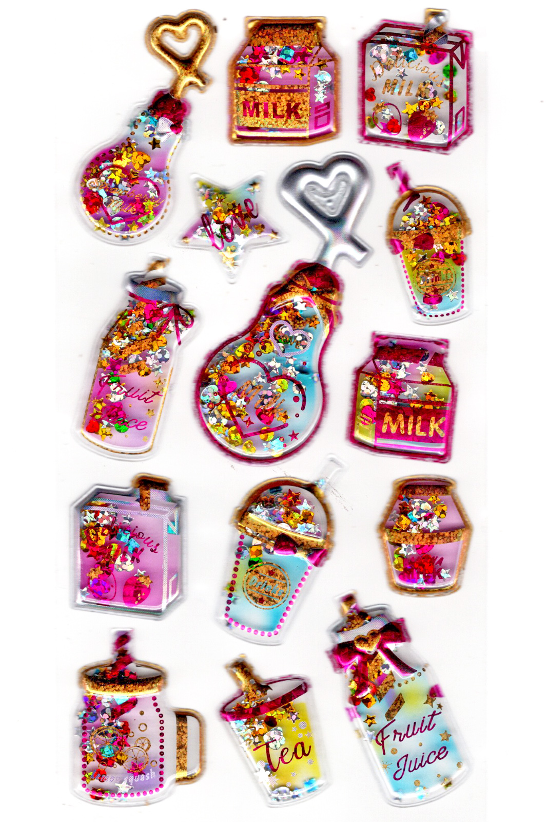 Sticker Kabartmalı Sticker Defter, Planlayıcı Etiket (pullu-815)-