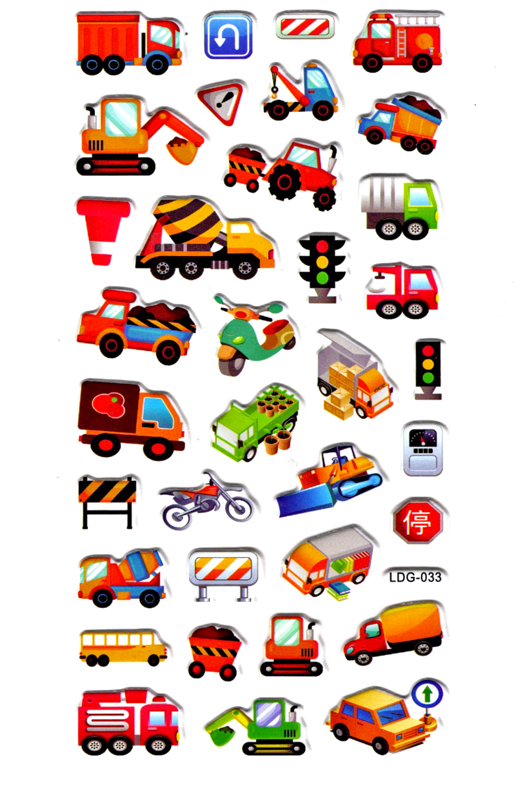 Sticker Kabartmalı Stiker Defter, Planlayıcı Etiket (Ldg033)-17x9
