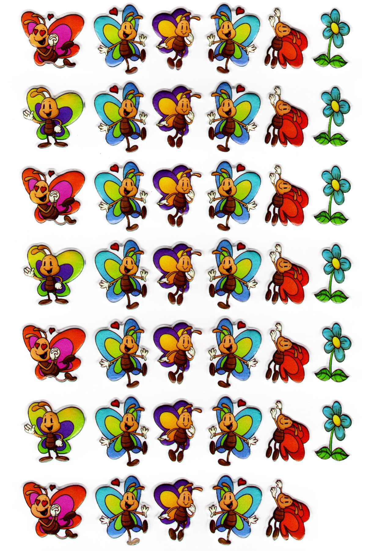 Sticker Kabartmalı A4 Boyutunda Stiker Defter, Planlayıcı Etiket-