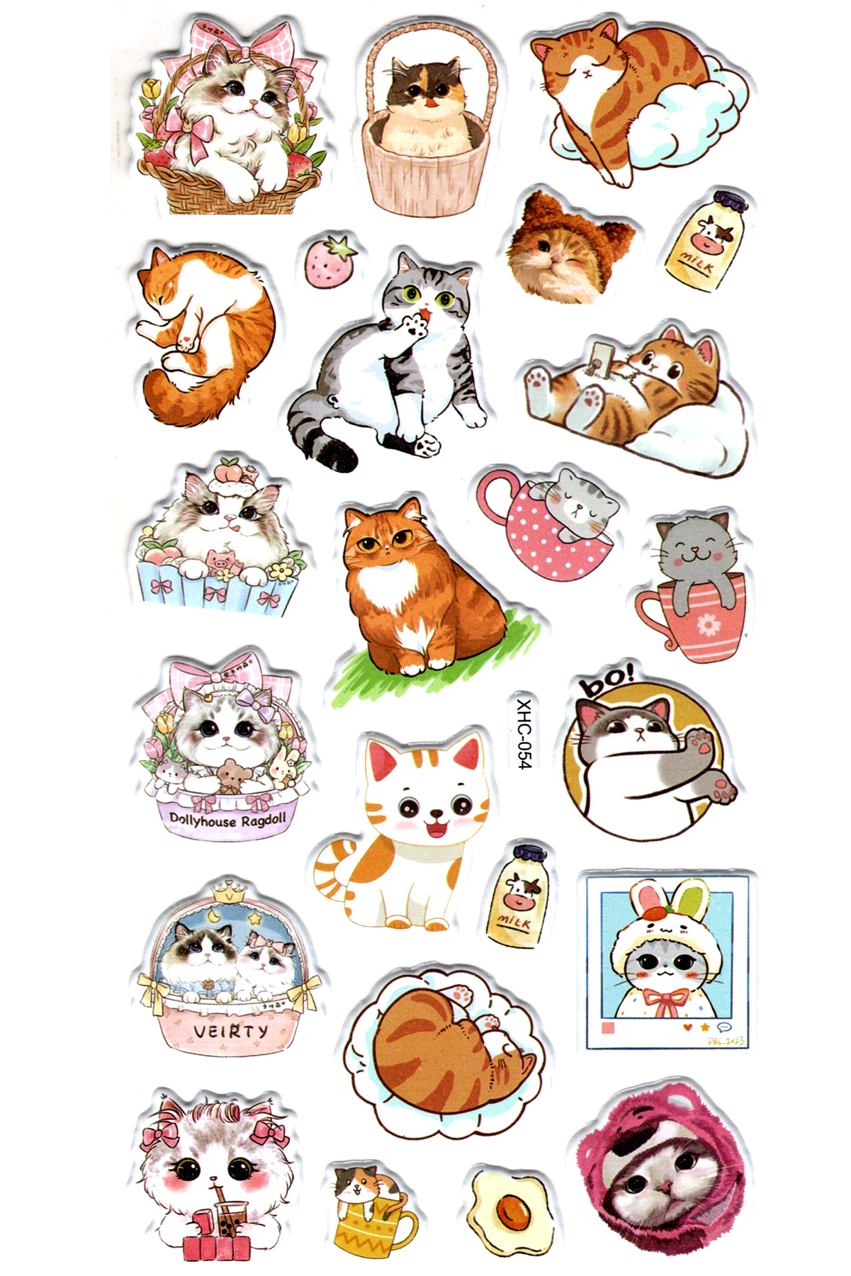 Sticker Kabartmalı Stiker Çıkartma Etiket (XHC054)-18x9 cm- Komik