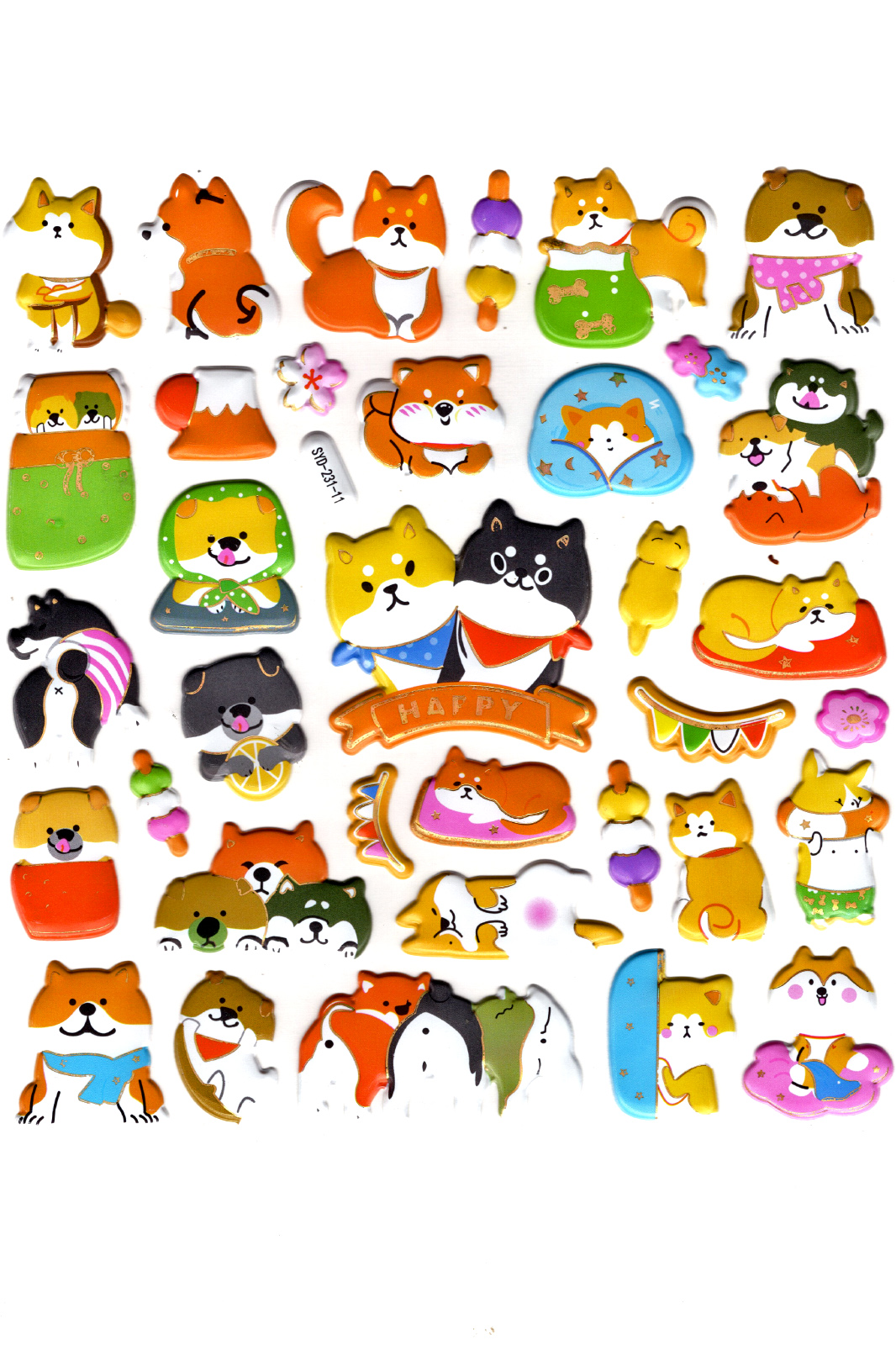 Sticker Kabartmalı Stiker Defter, Planlayıcı Etiket (Syd231-11)-2