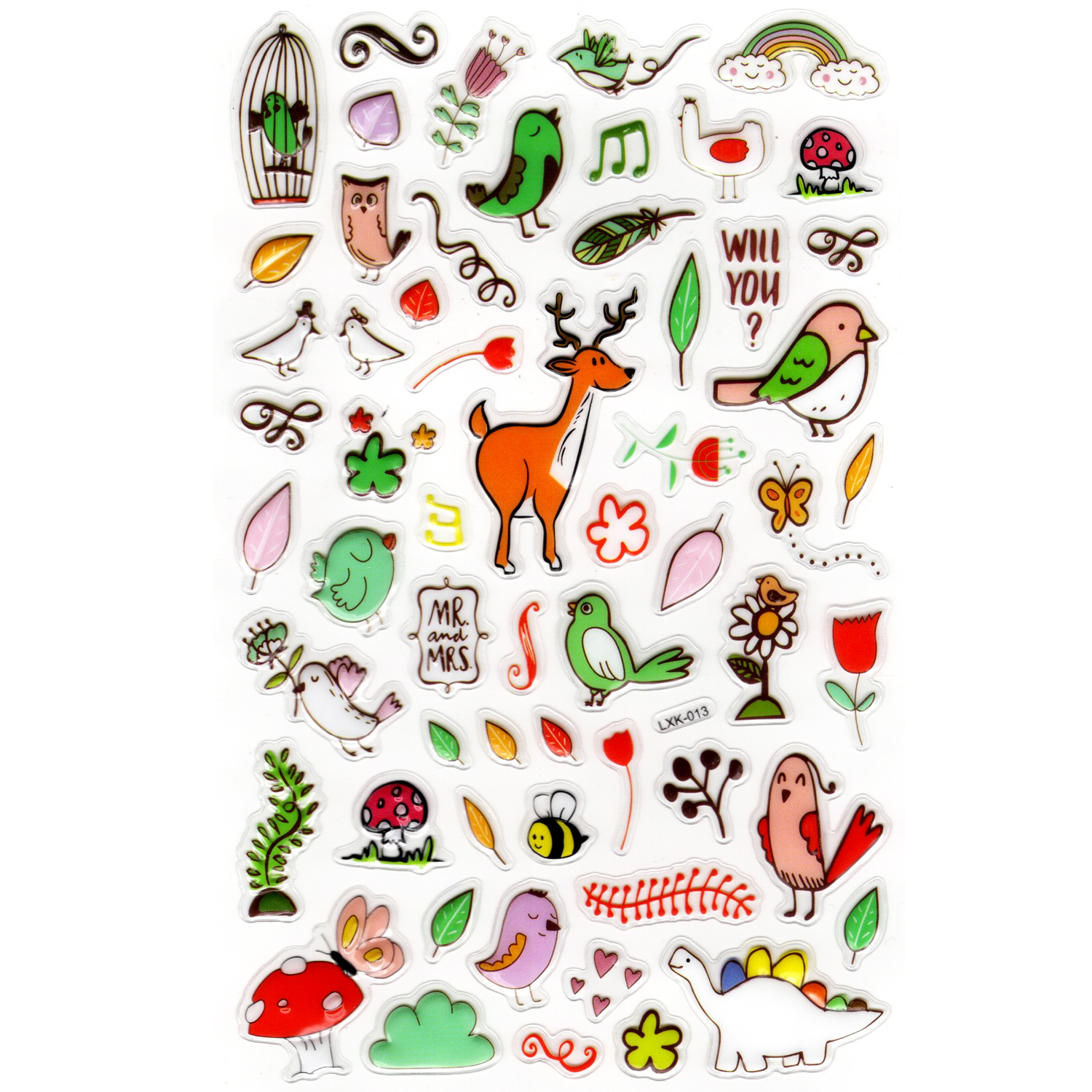 Sticker Kabartmalı Stiker Defter, Planlayıcı Etiket (lxk-013) - 2